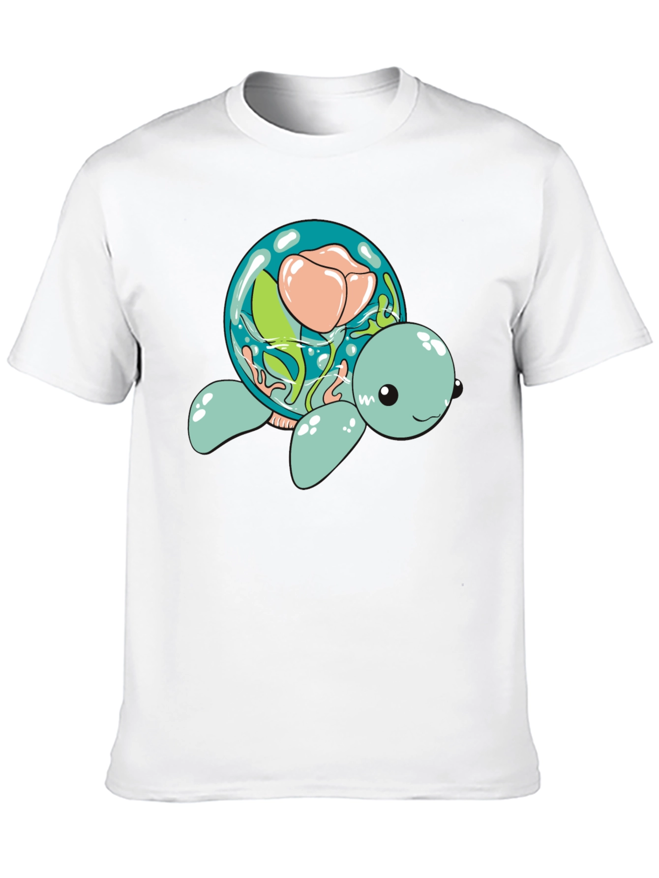 Aquatic Turtle Flower Dome Graphic Tee