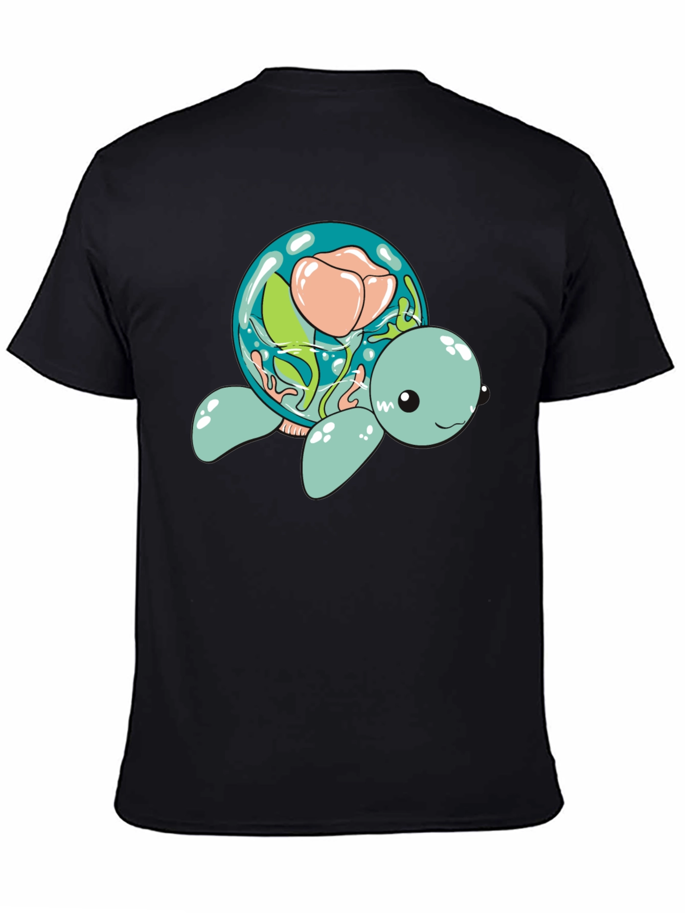 Aquatic Turtle Flower Dome Graphic Tee