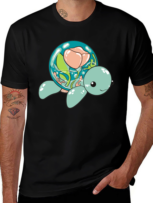 Aquatic Turtle Flower Dome Graphic Tee