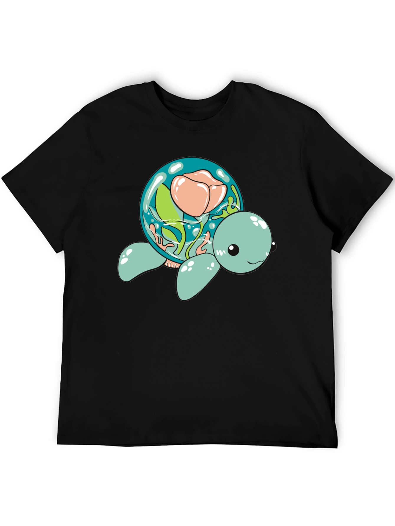Aquatic Turtle Flower Dome Graphic Tee