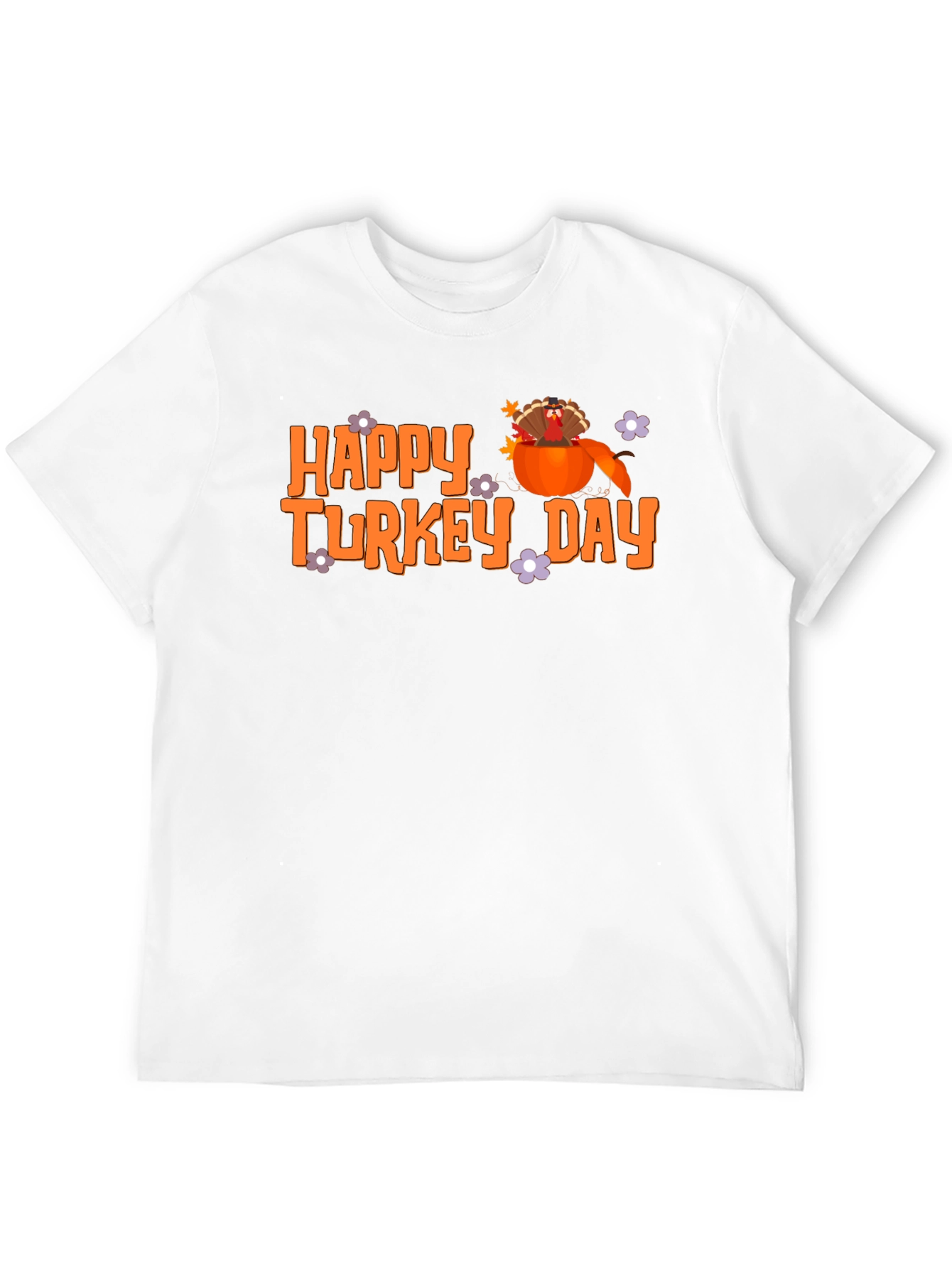 Happy Turkey Day T-Shirt Fall Thanksgiving Tee
