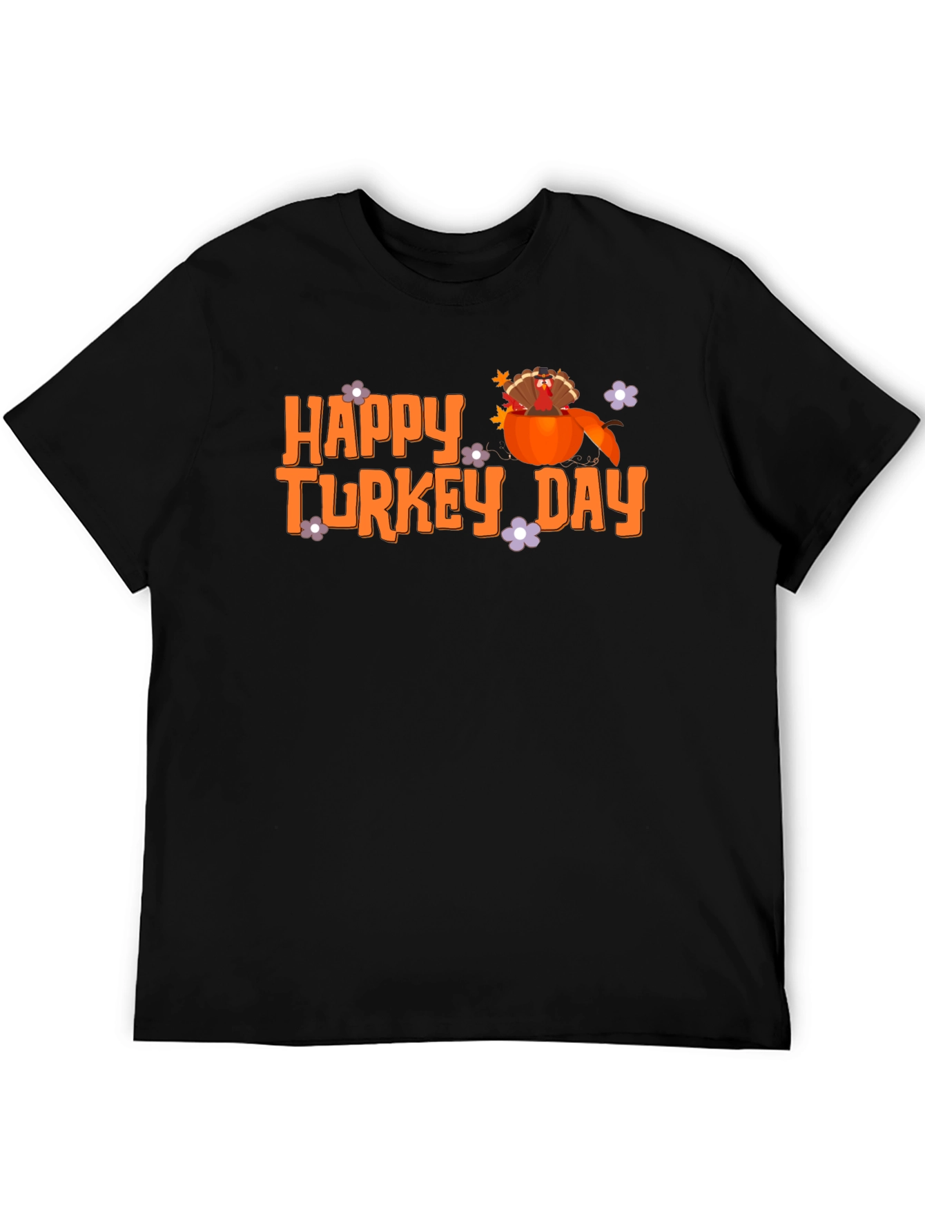 Happy Turkey Day T-Shirt Fall Thanksgiving Tee