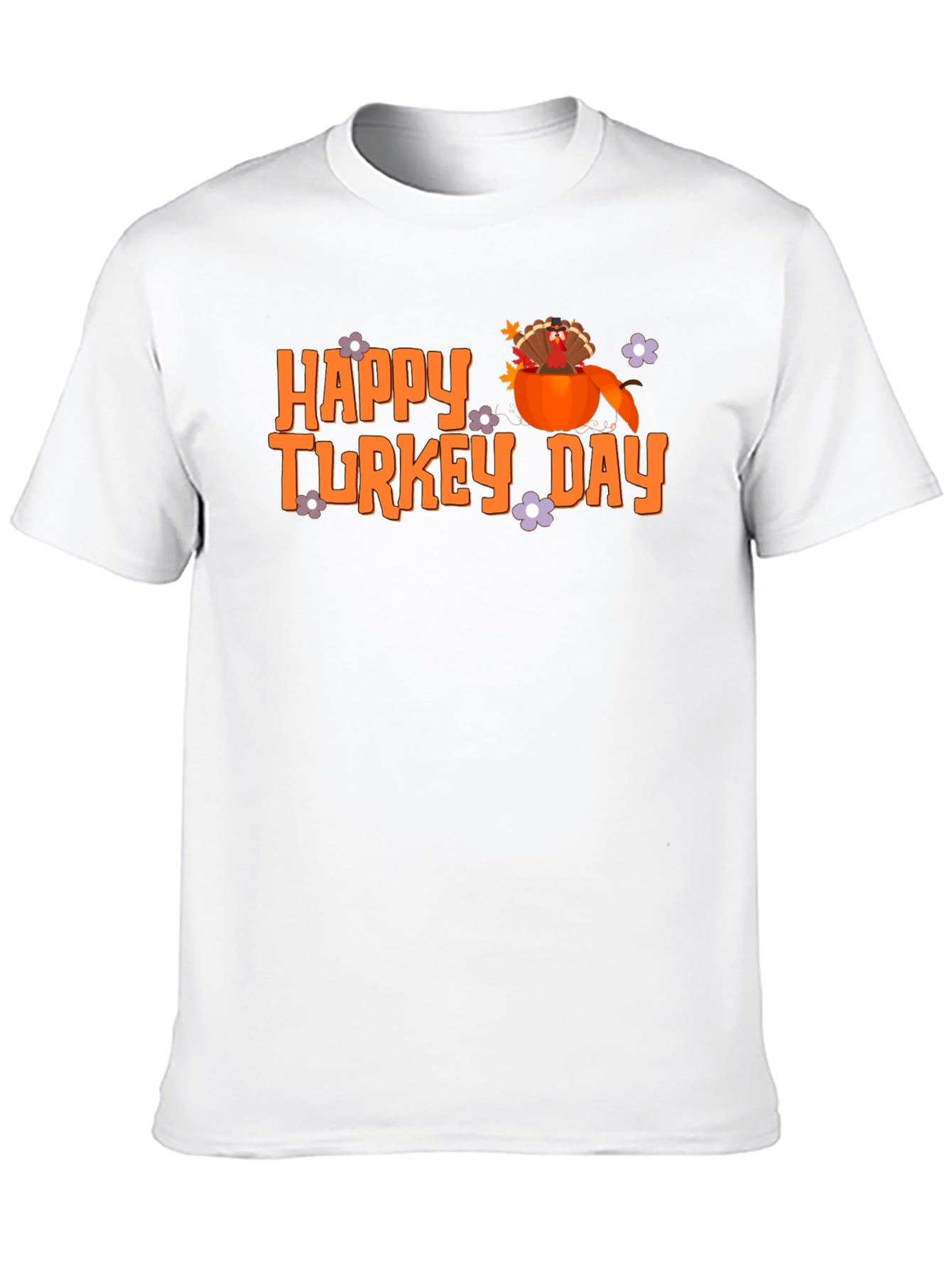 Happy Turkey Day T-Shirt Fall Thanksgiving Tee