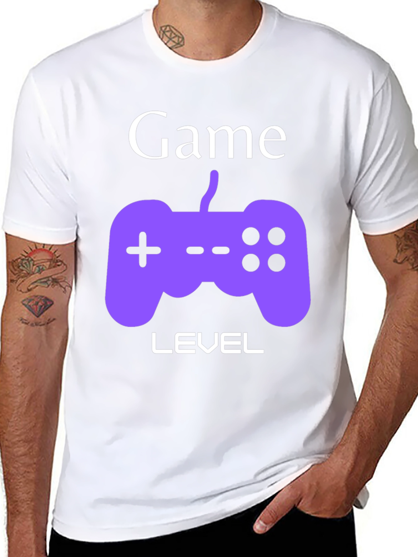 Game Level Black Graphic Tee