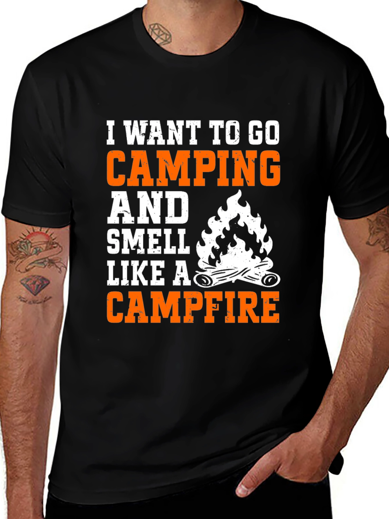 Camping Campfire Graphic Tee