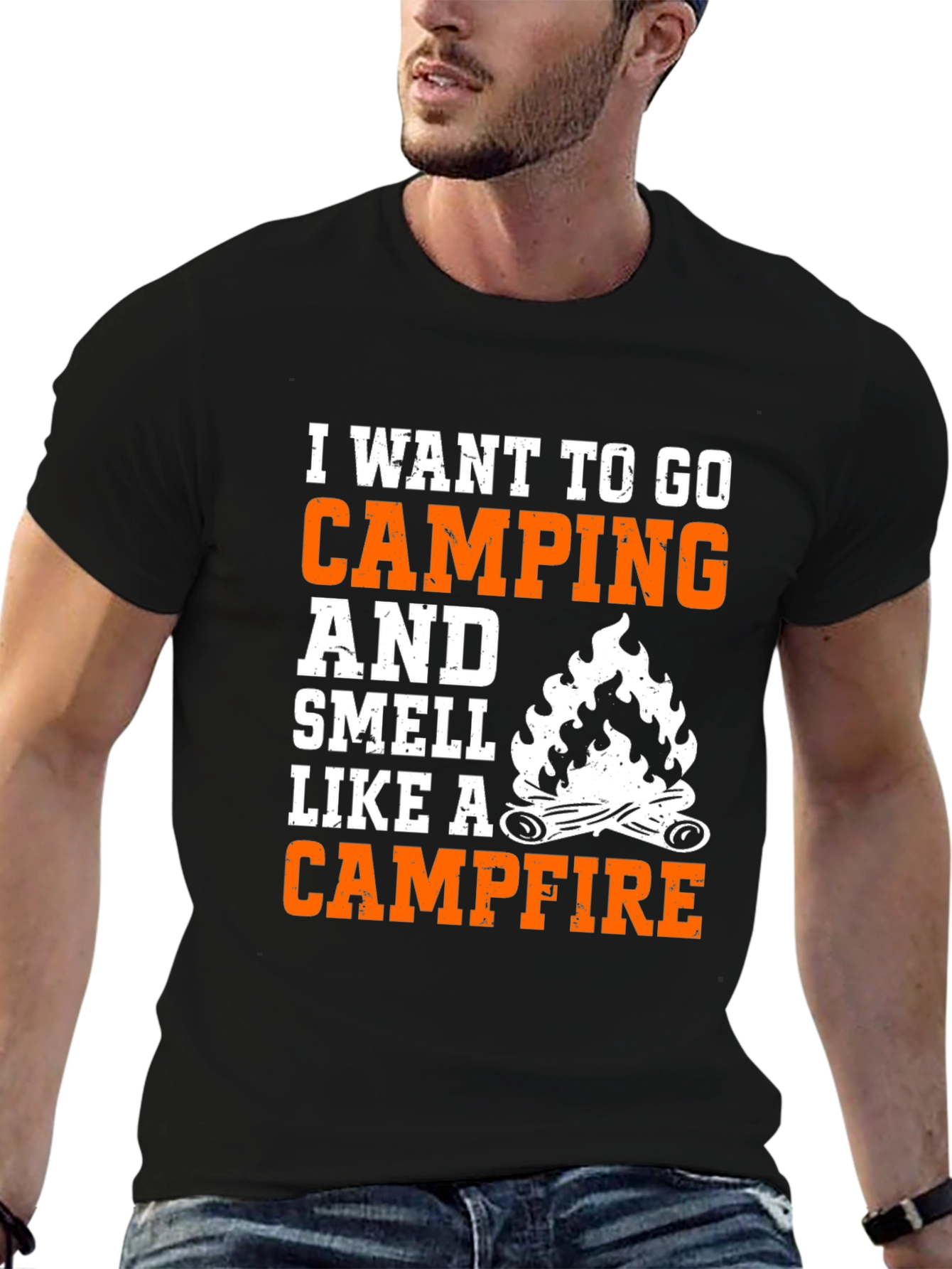 Camping Campfire Graphic Tee