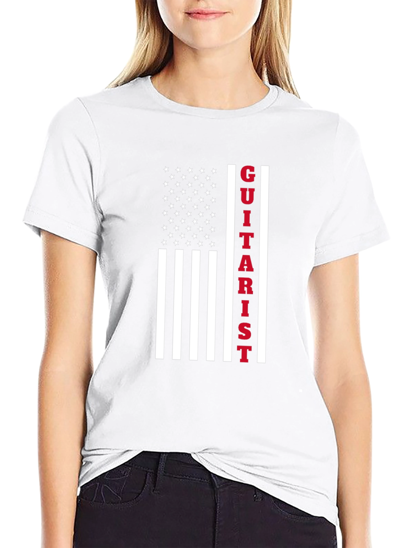 Guitarist American Flag T-Shirt