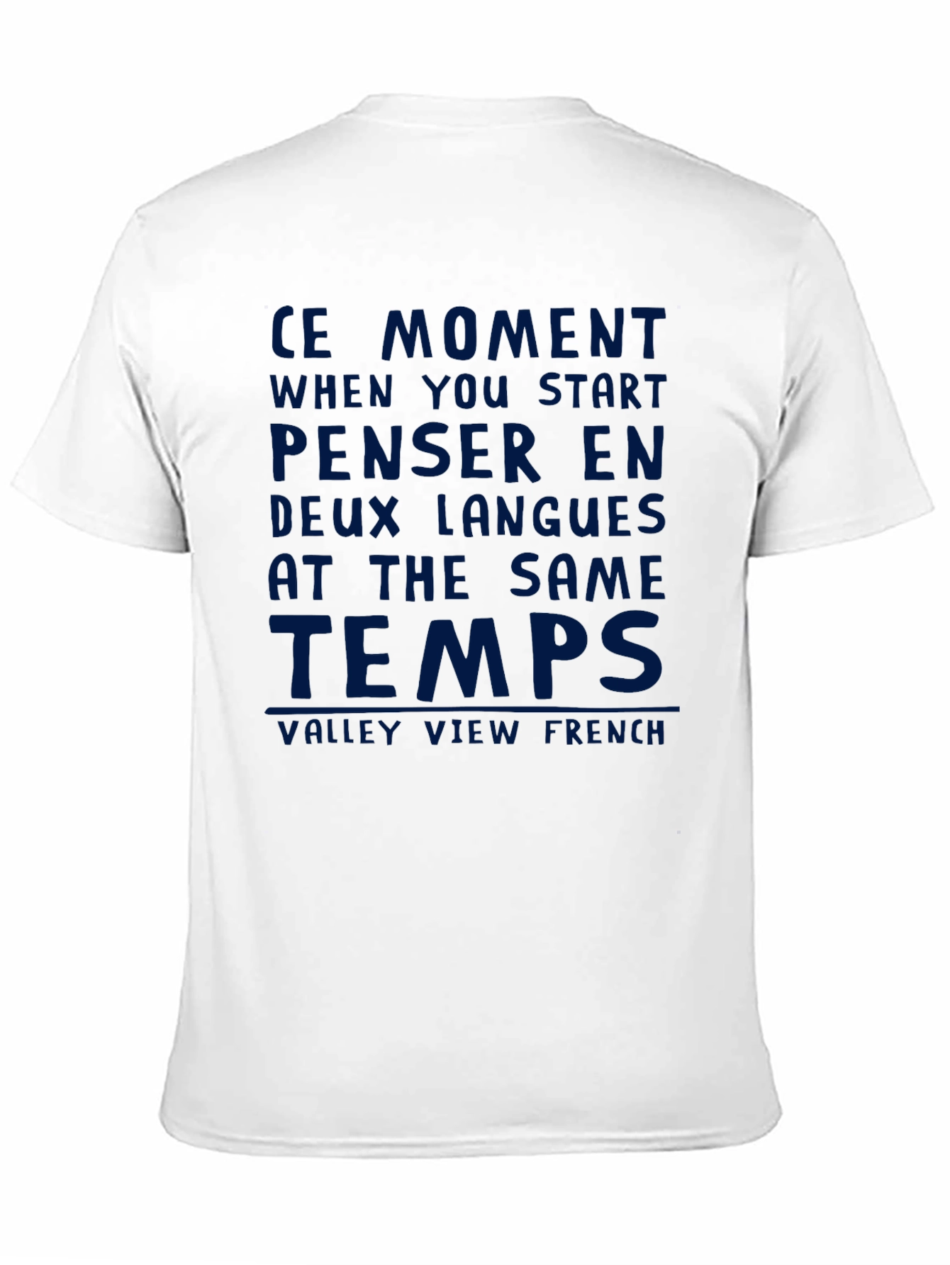 Bilingual T-Shirt - Penser En Deux Langues