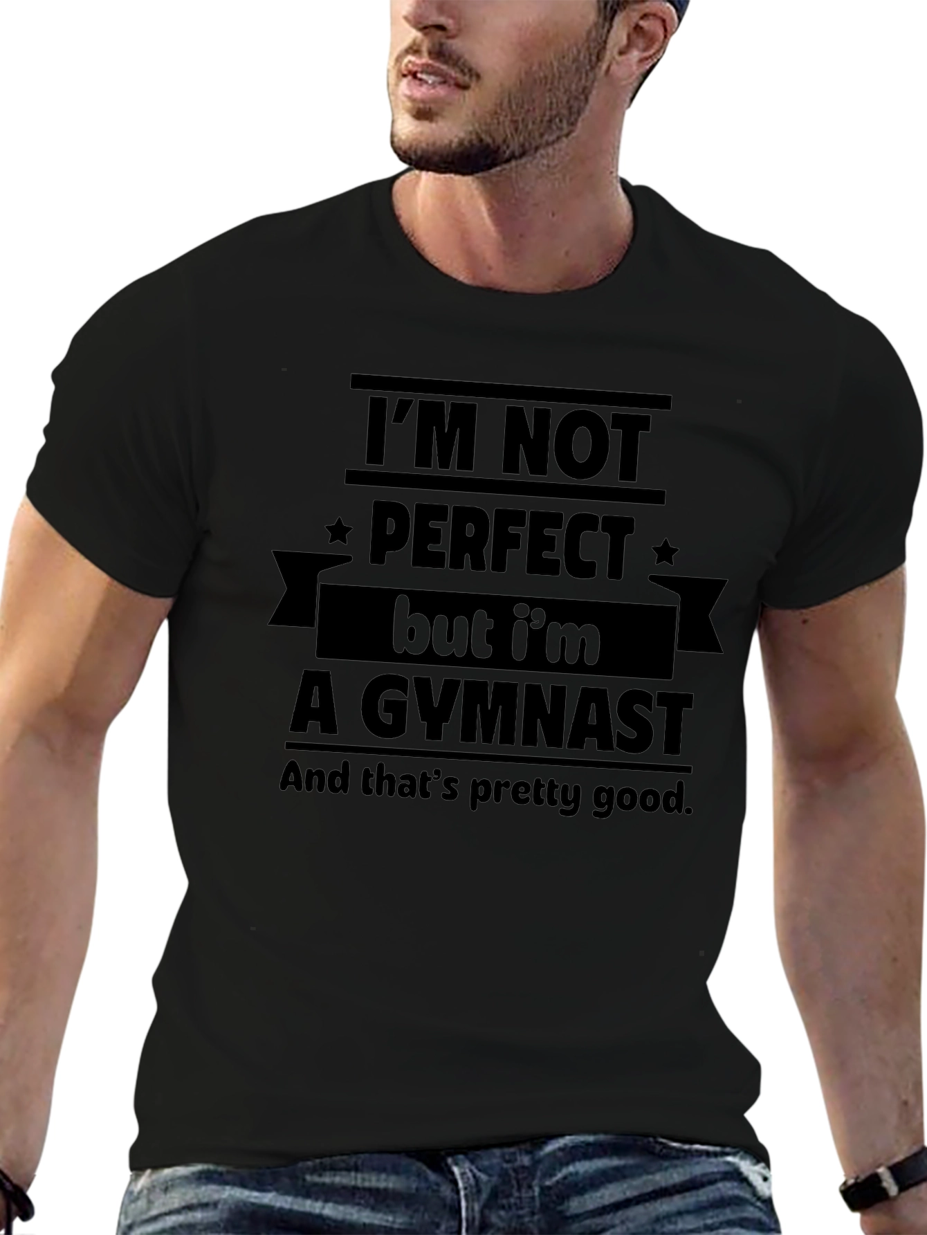 Gymnast Graphic Tee - Im Not Perfect Funny T-Shirt