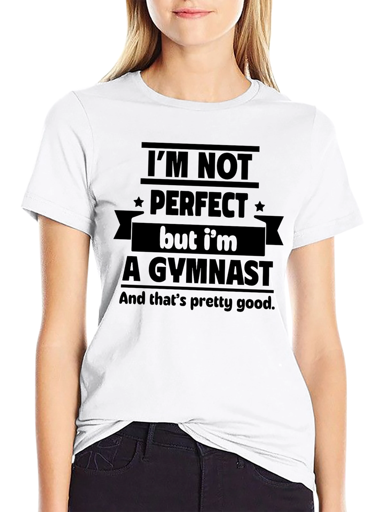Gymnast Graphic Tee - Im Not Perfect Funny T-Shirt
