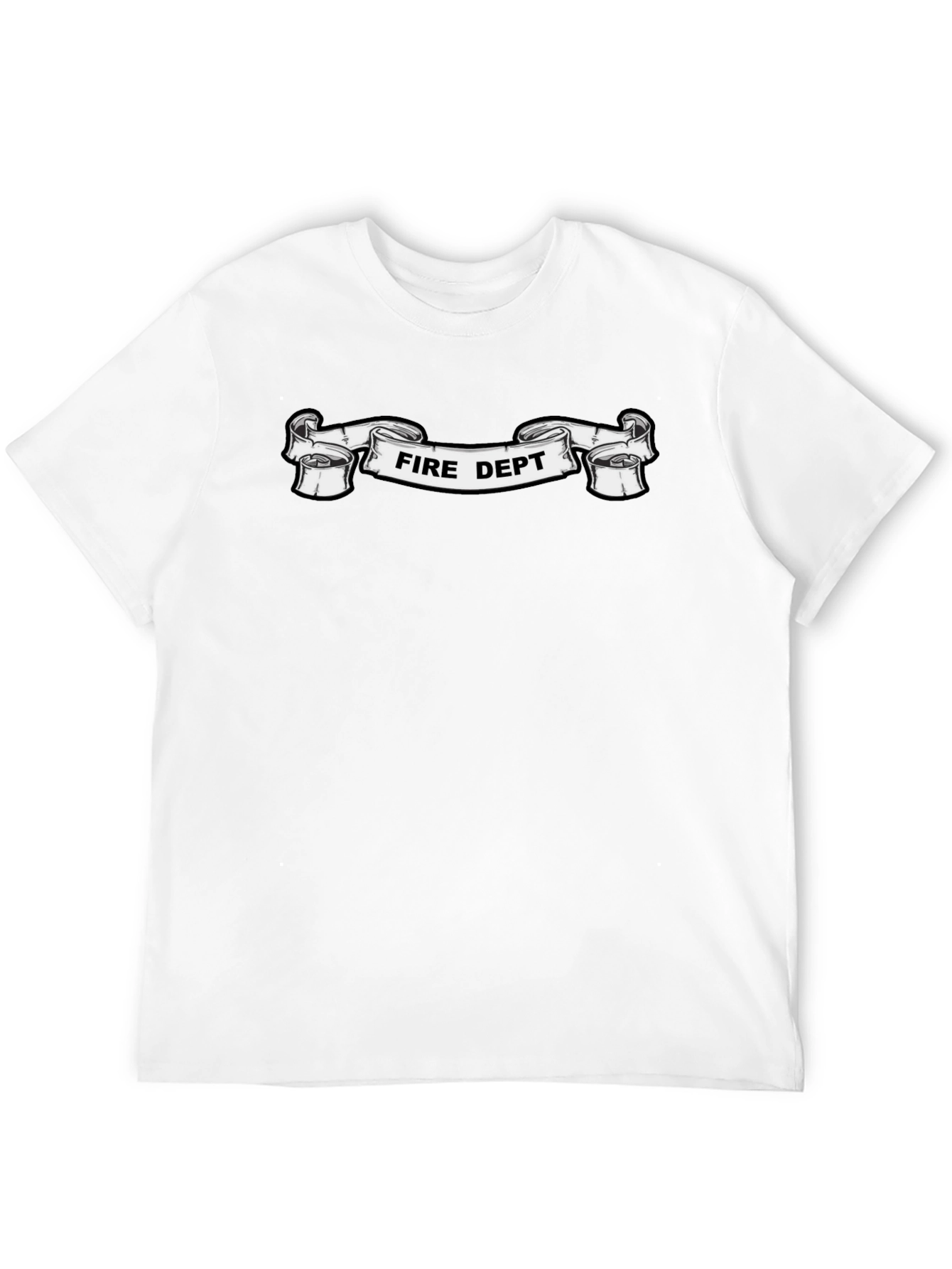 Fire Dept. Graphic Black T-Shirt