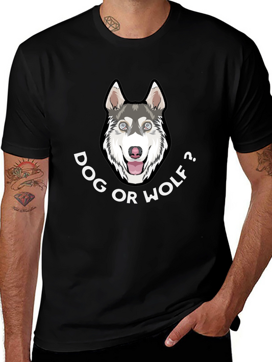 Dog or Wolf T-Shirt - Funny Husky Graphic Tee