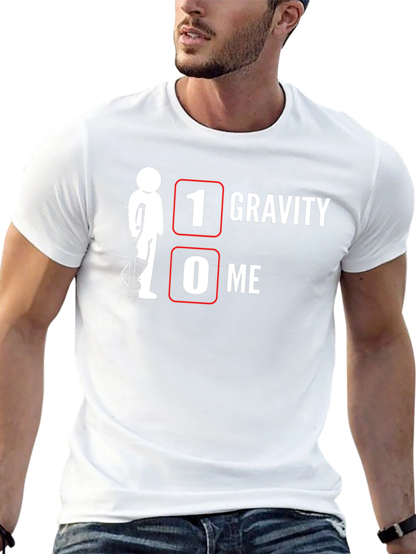 1 Gravity 0 Me Funny Injury T-Shirt