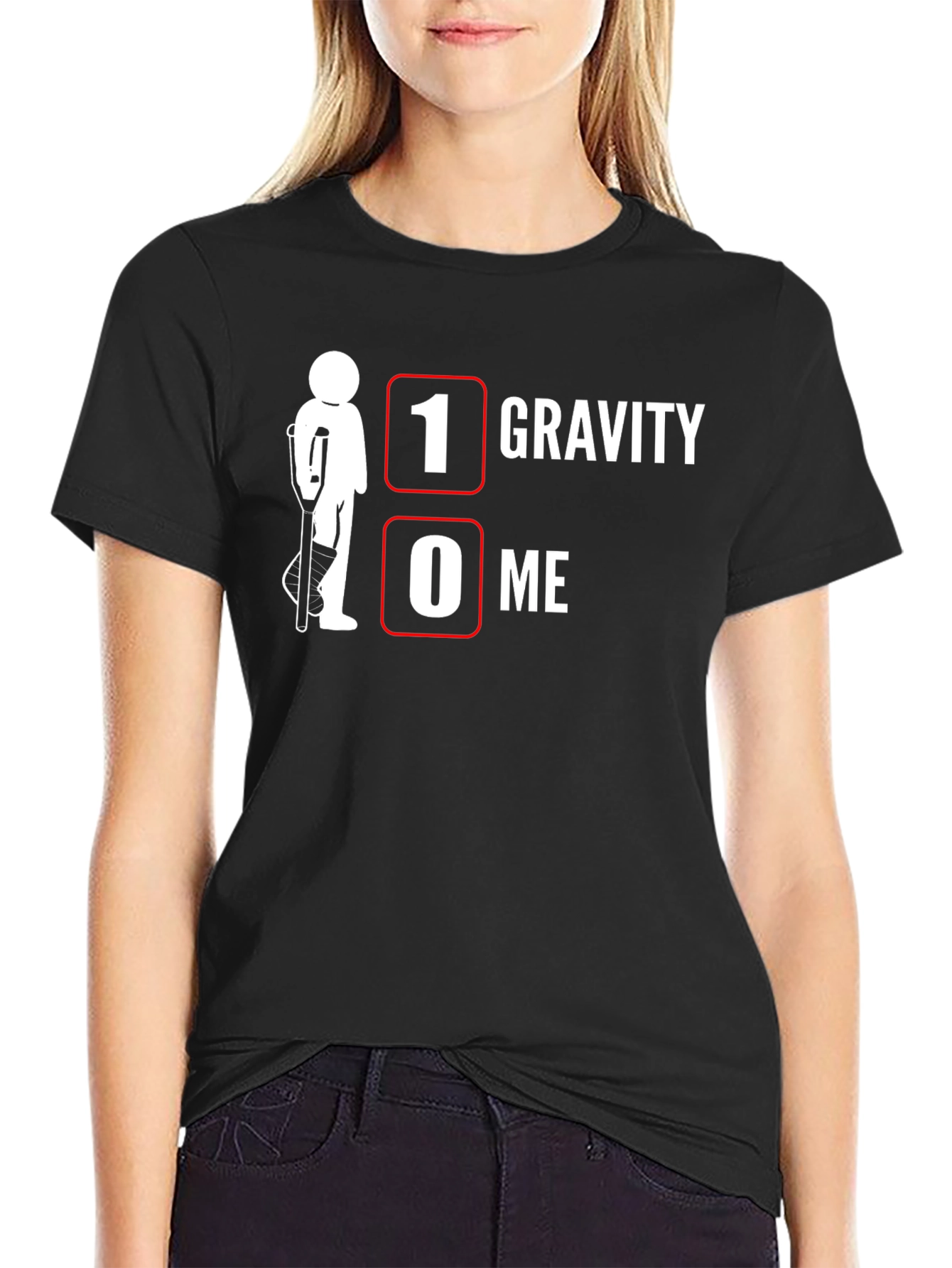 1 Gravity 0 Me Funny Injury T-Shirt