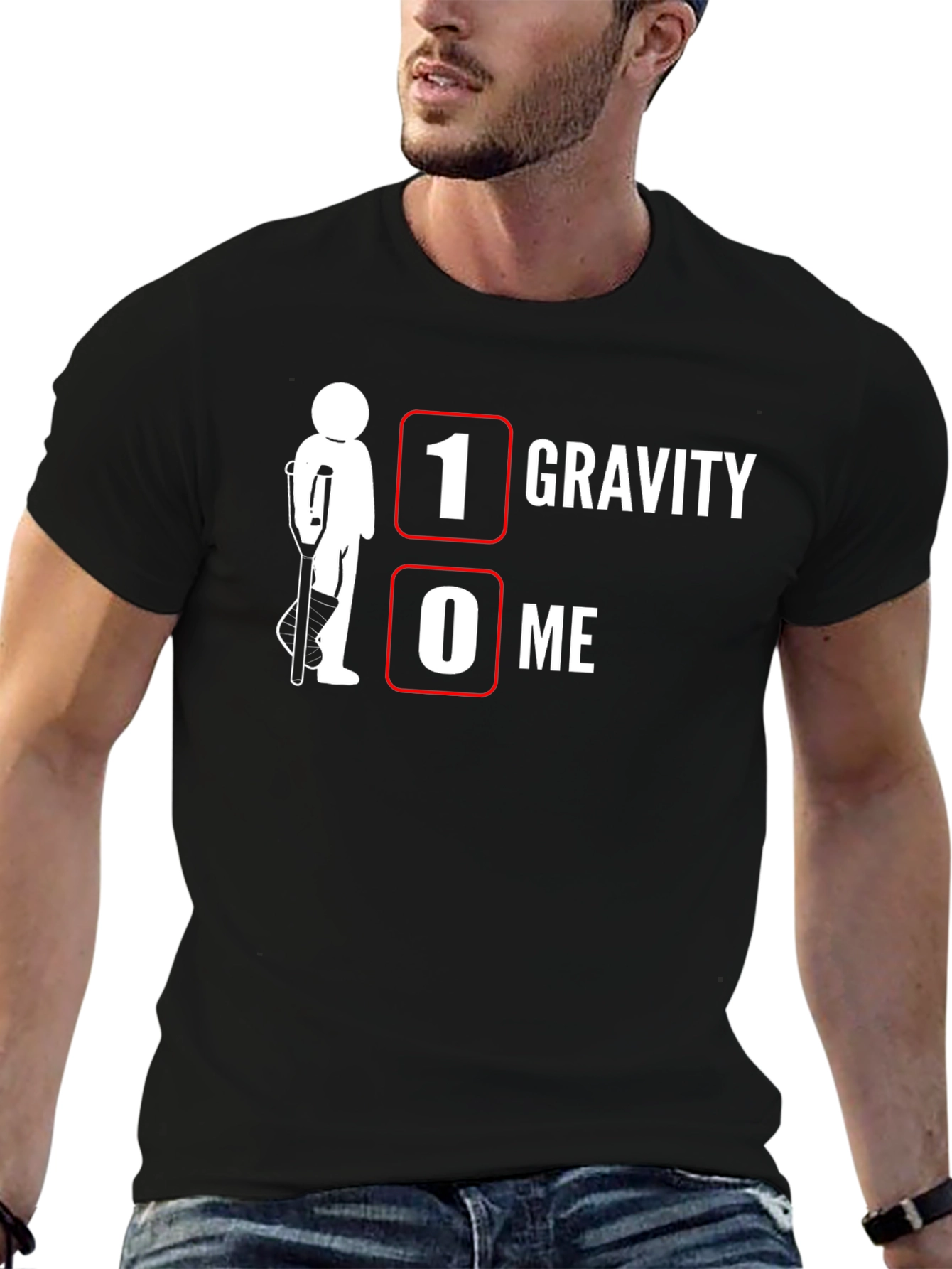 1 Gravity 0 Me Funny Injury T-Shirt
