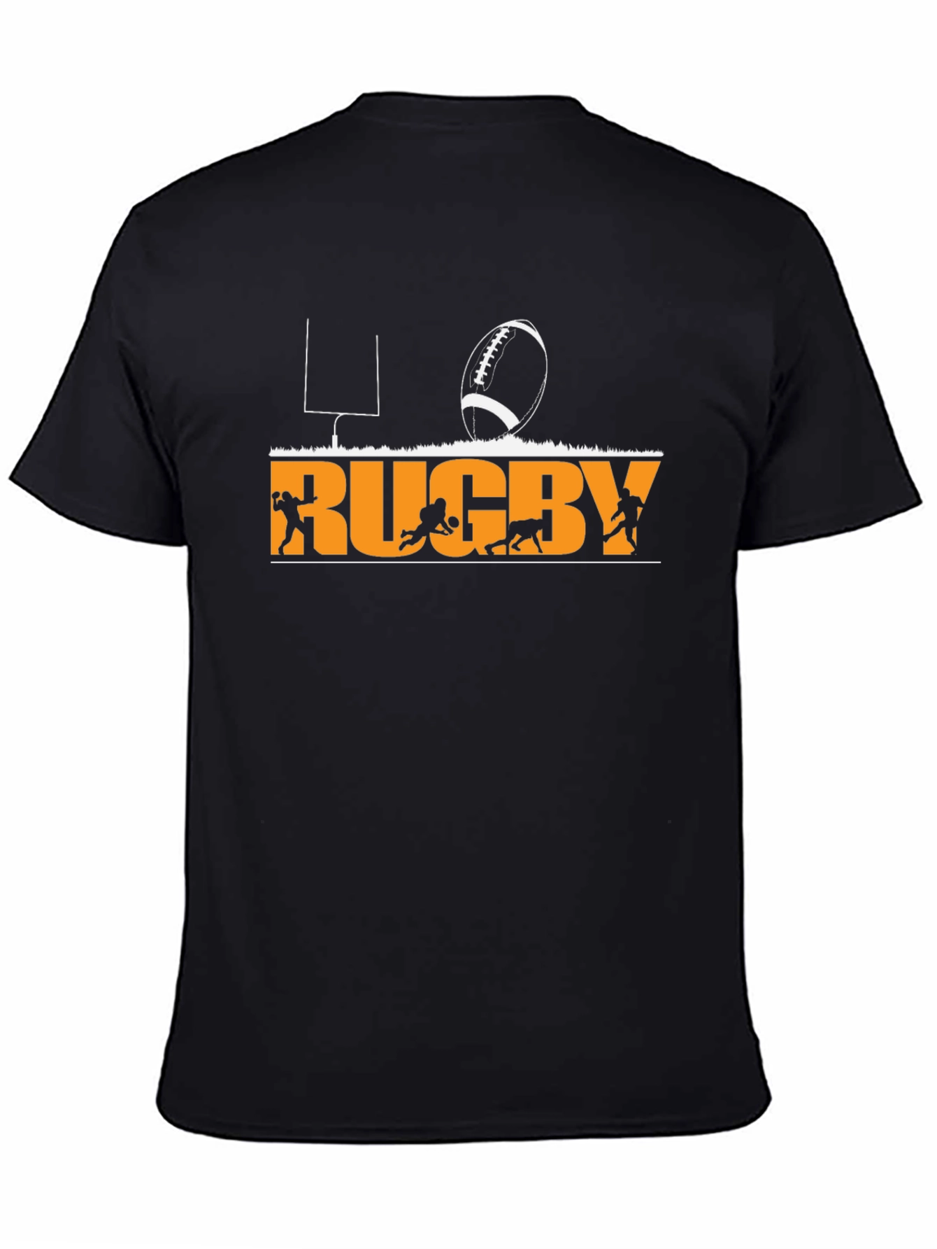 Rugby Graphic T-Shirt - Black
