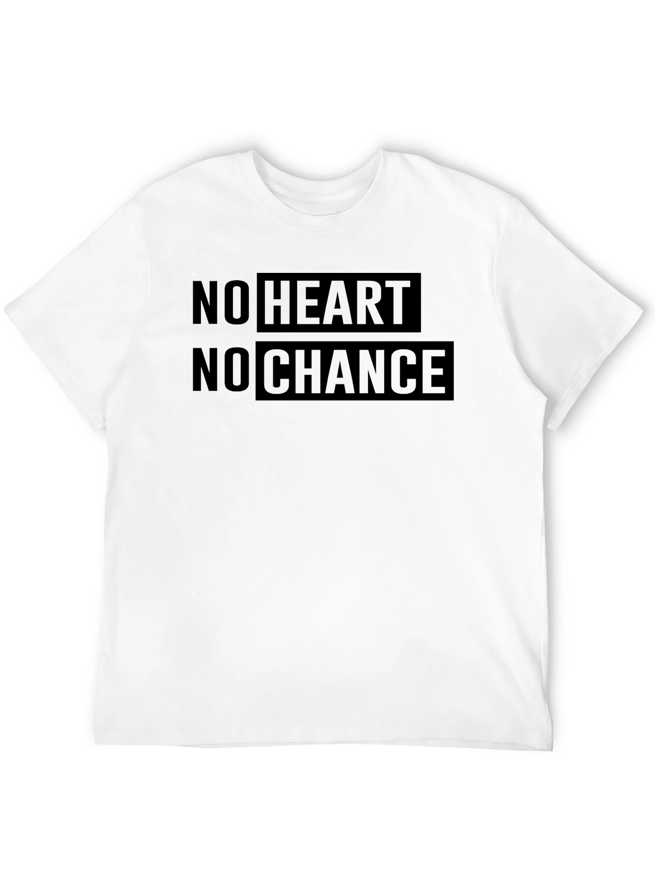 No Heart No Chance Graphic Print Tee