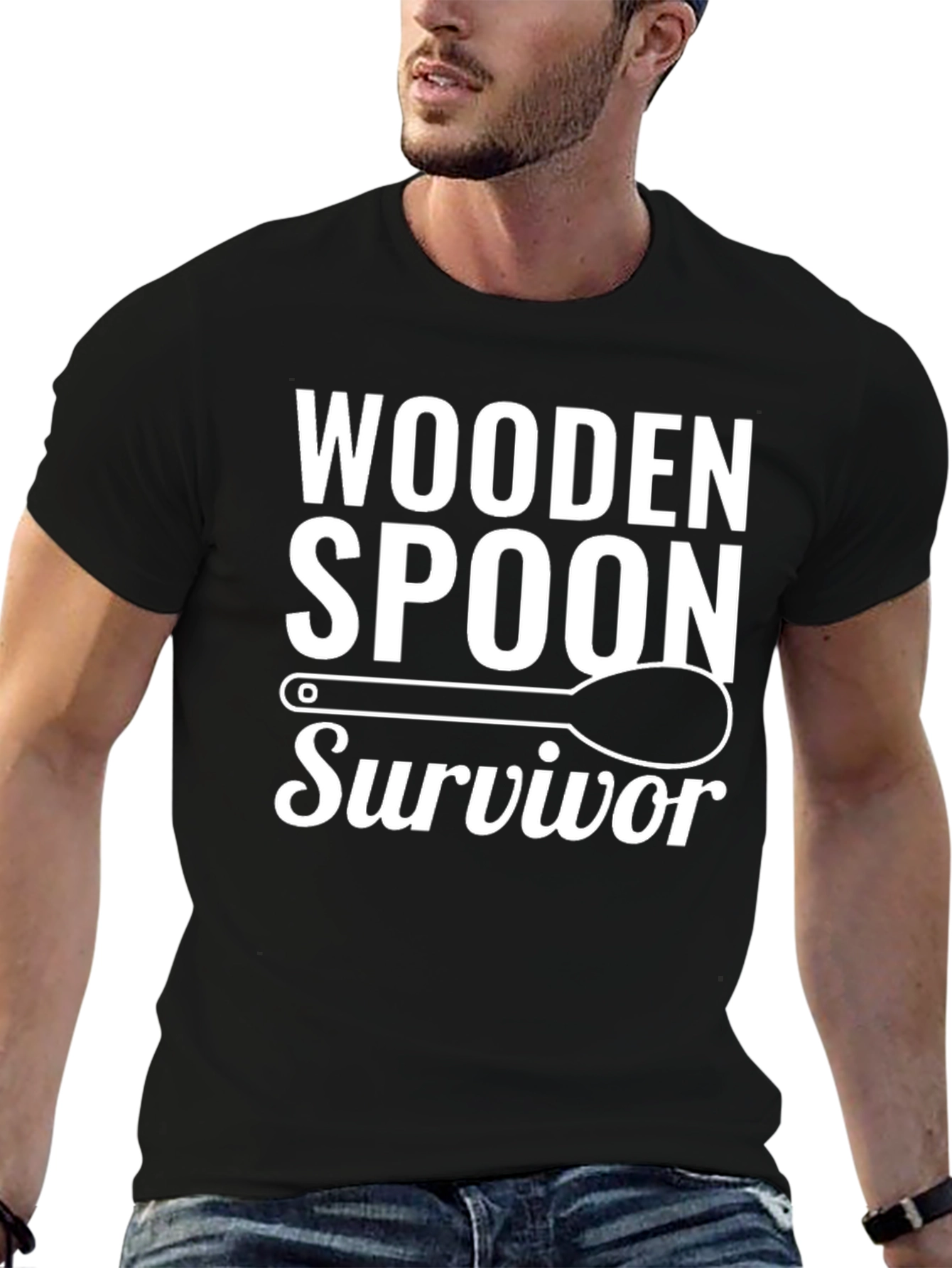 Wooden Spoon Survivor Graphic Tee - Black