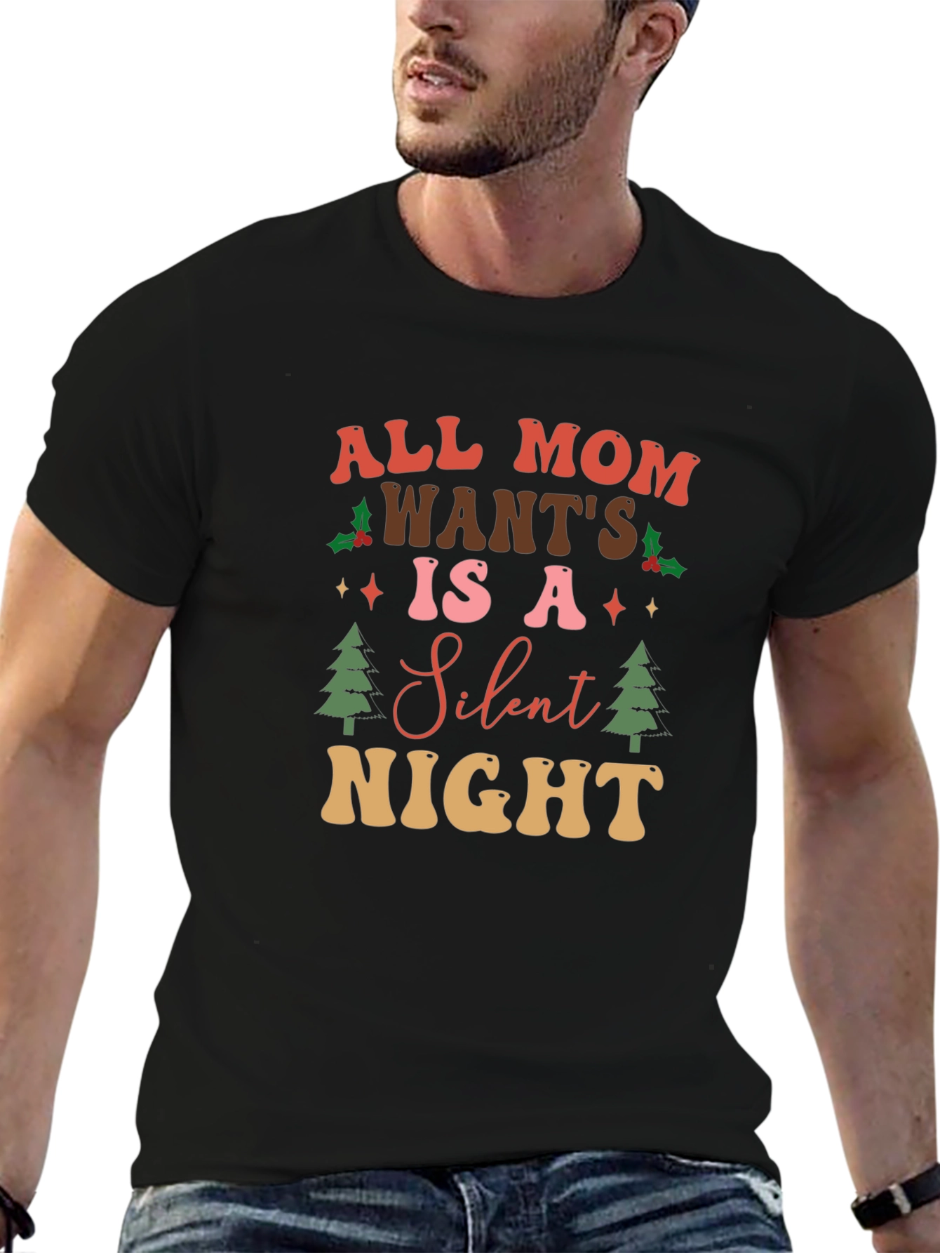 All Mom Wants Is A Silent Night Graphic T-Shirt
