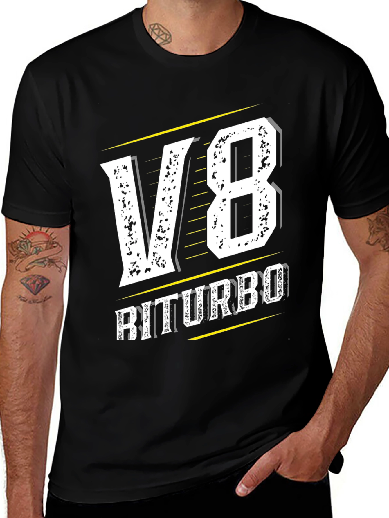V8 BiTurbo Graphic Tee - Automotive Enthusiast T-Shirt