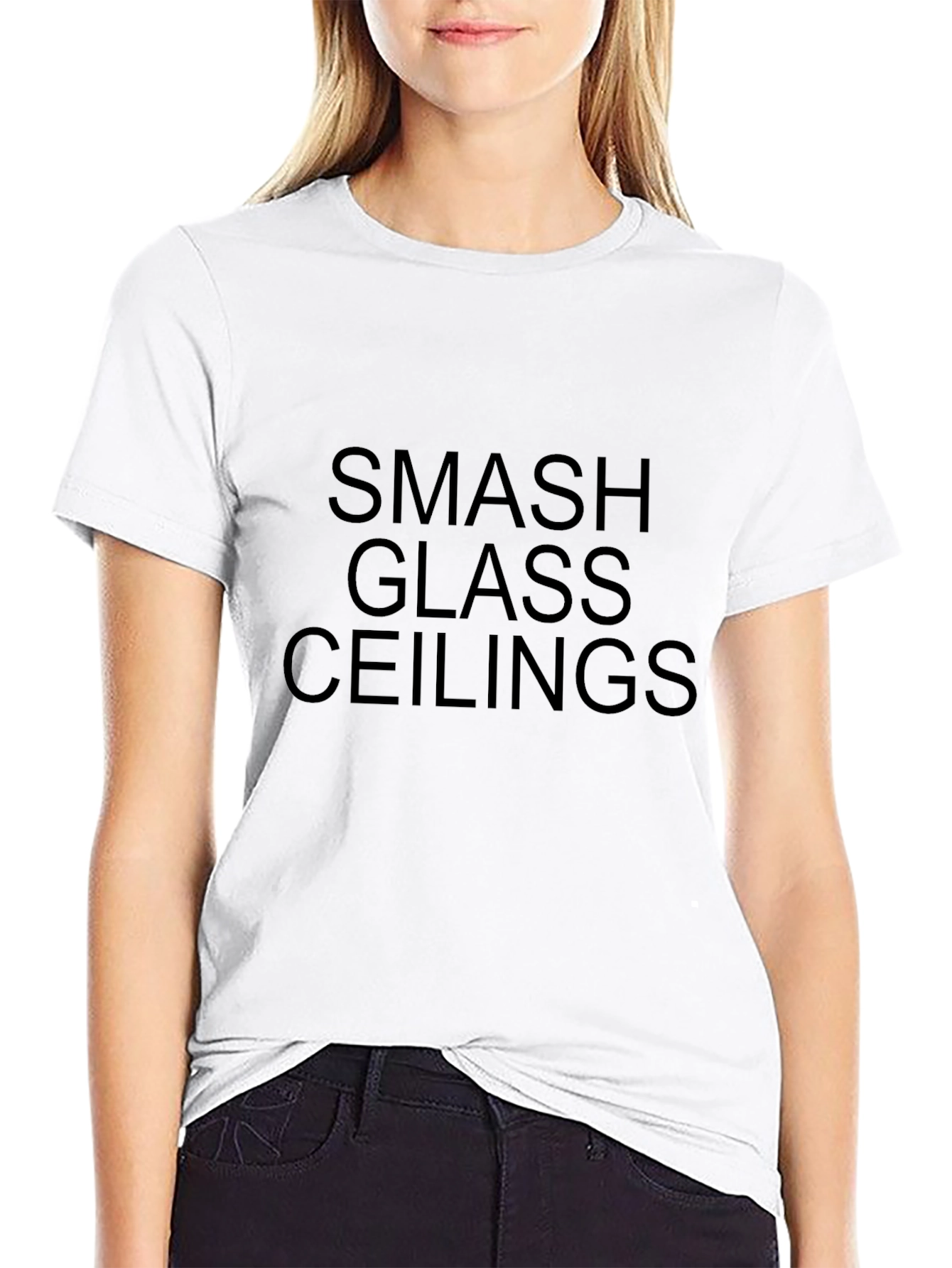 Smash Glass Ceilings Graphic Tee - Black