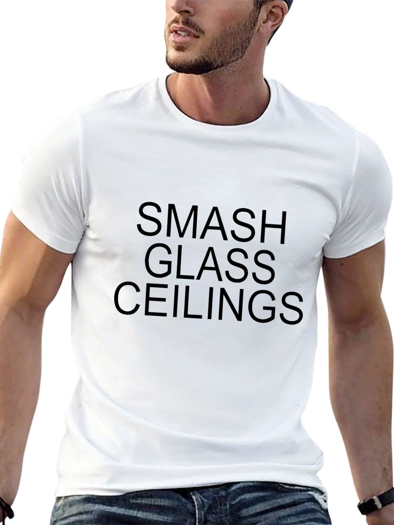Smash Glass Ceilings Graphic Tee - Black