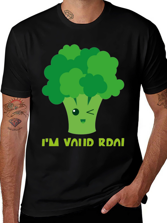 Funny Broccoli Pun T-Shirt - Im Valid Broccoli