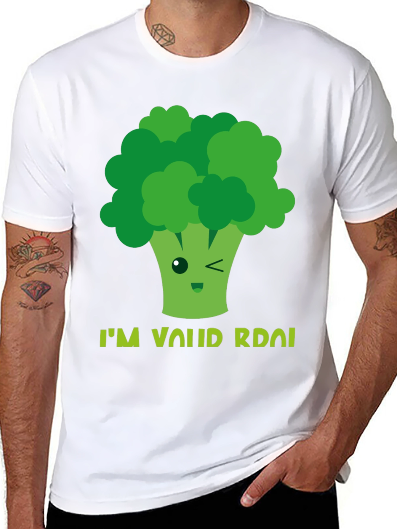 Funny Broccoli Pun T-Shirt - Im Valid Broccoli