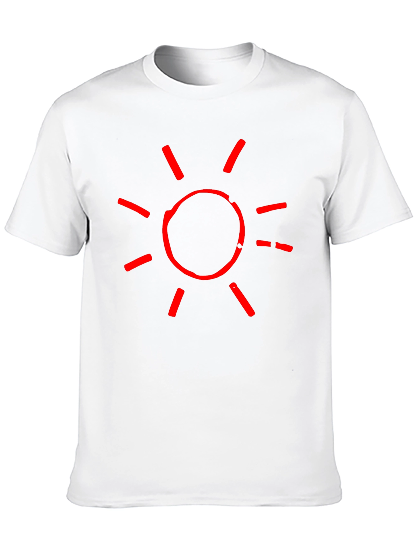 Red Sun Graphic Black T-Shirt
