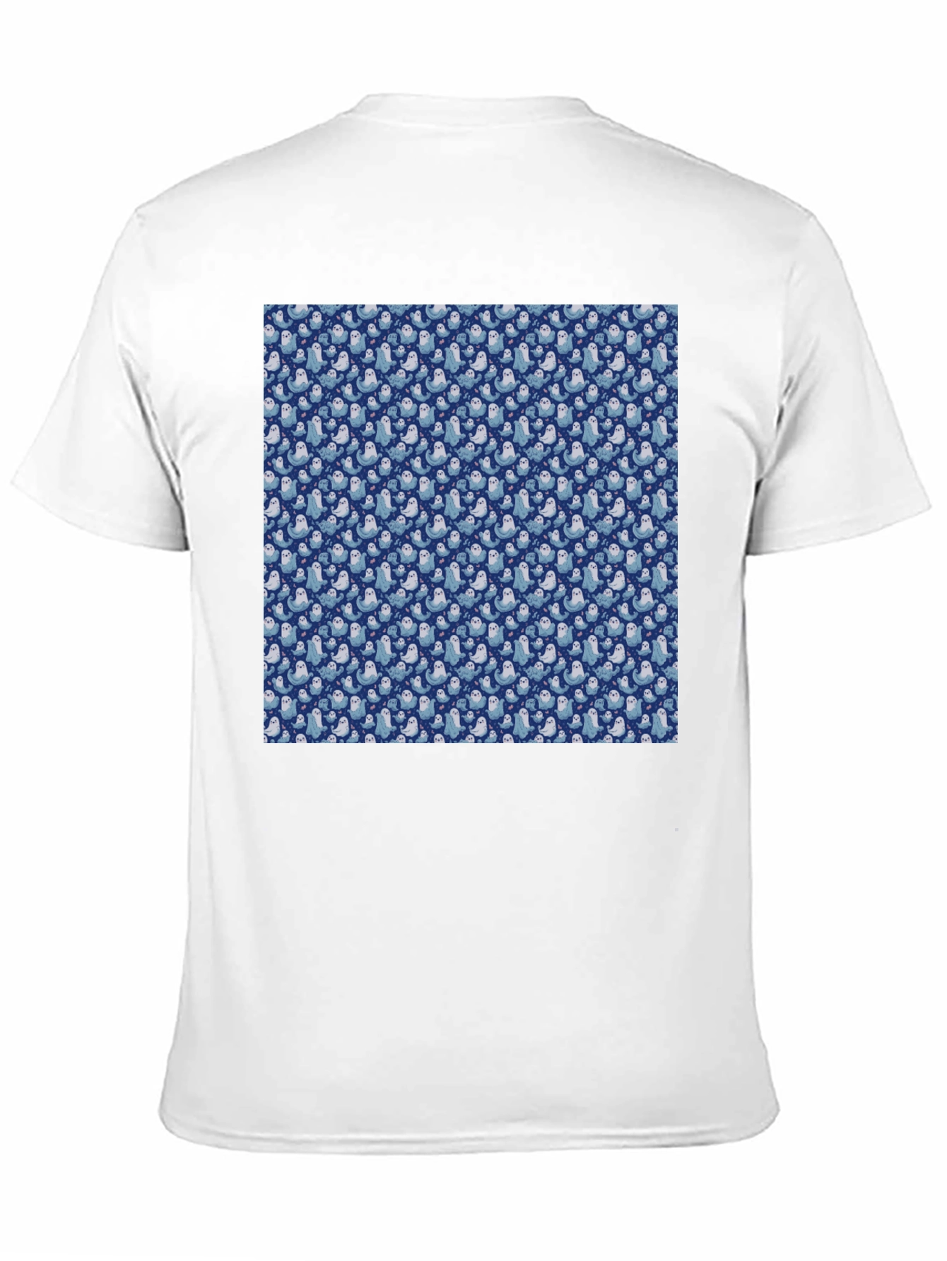 Seal Pattern Black T-Shirt