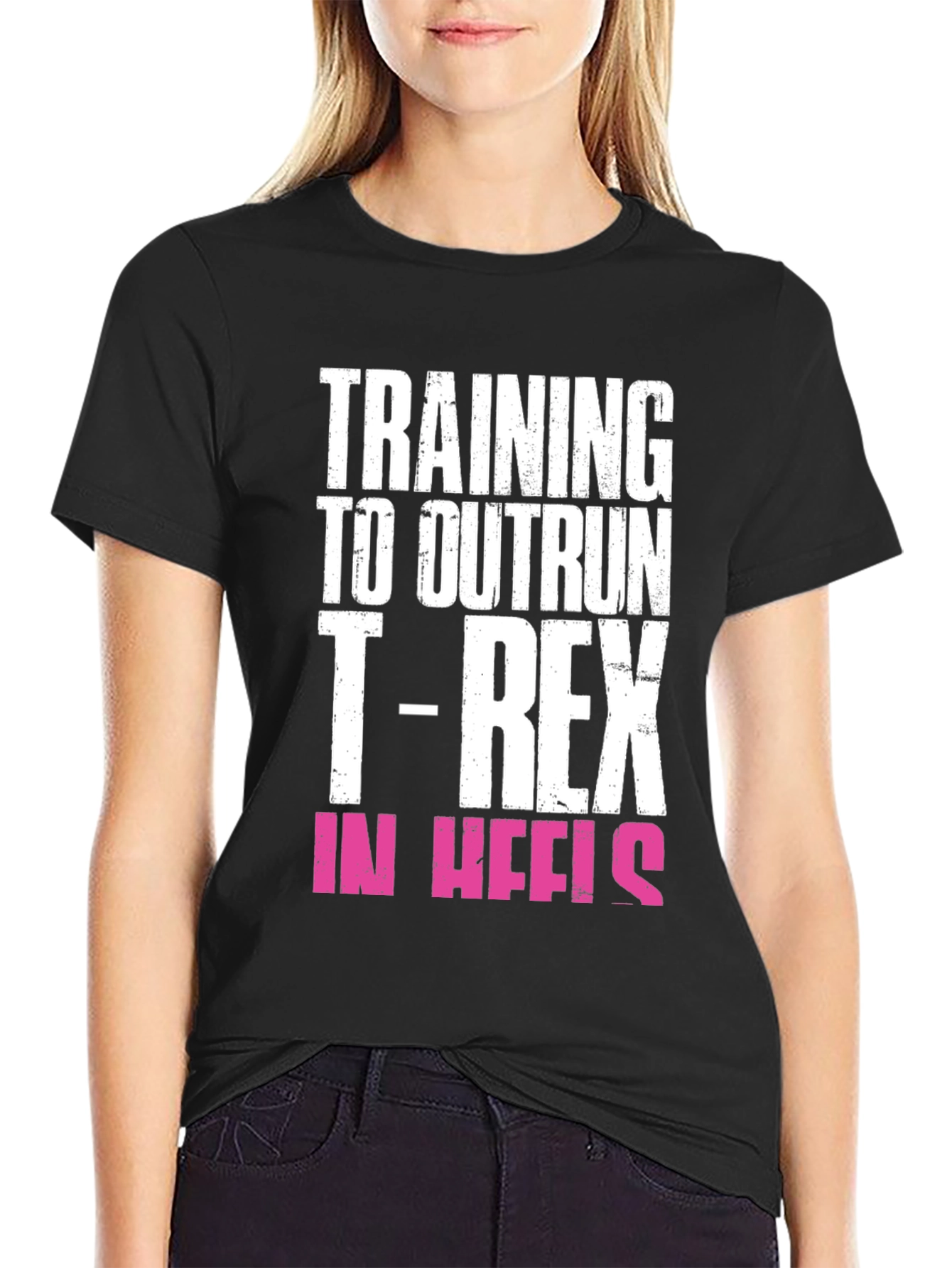 Training to Outrun T-Rex T-Shirt