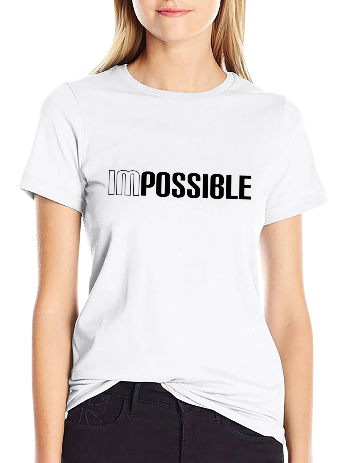 Impossible Mens Black T-Shirt