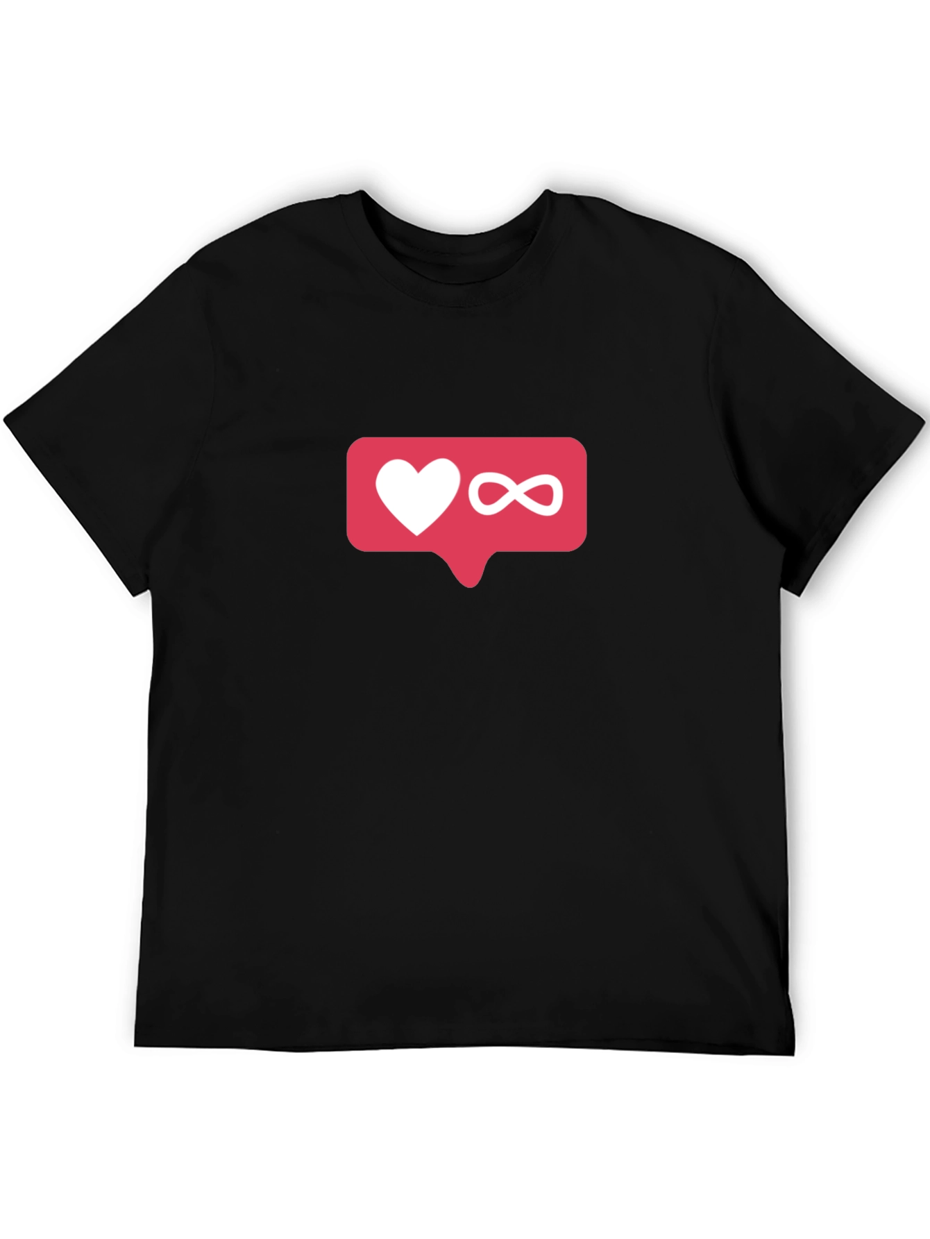 Love Infinity Graphic T-Shirt - Trendy Black Tee