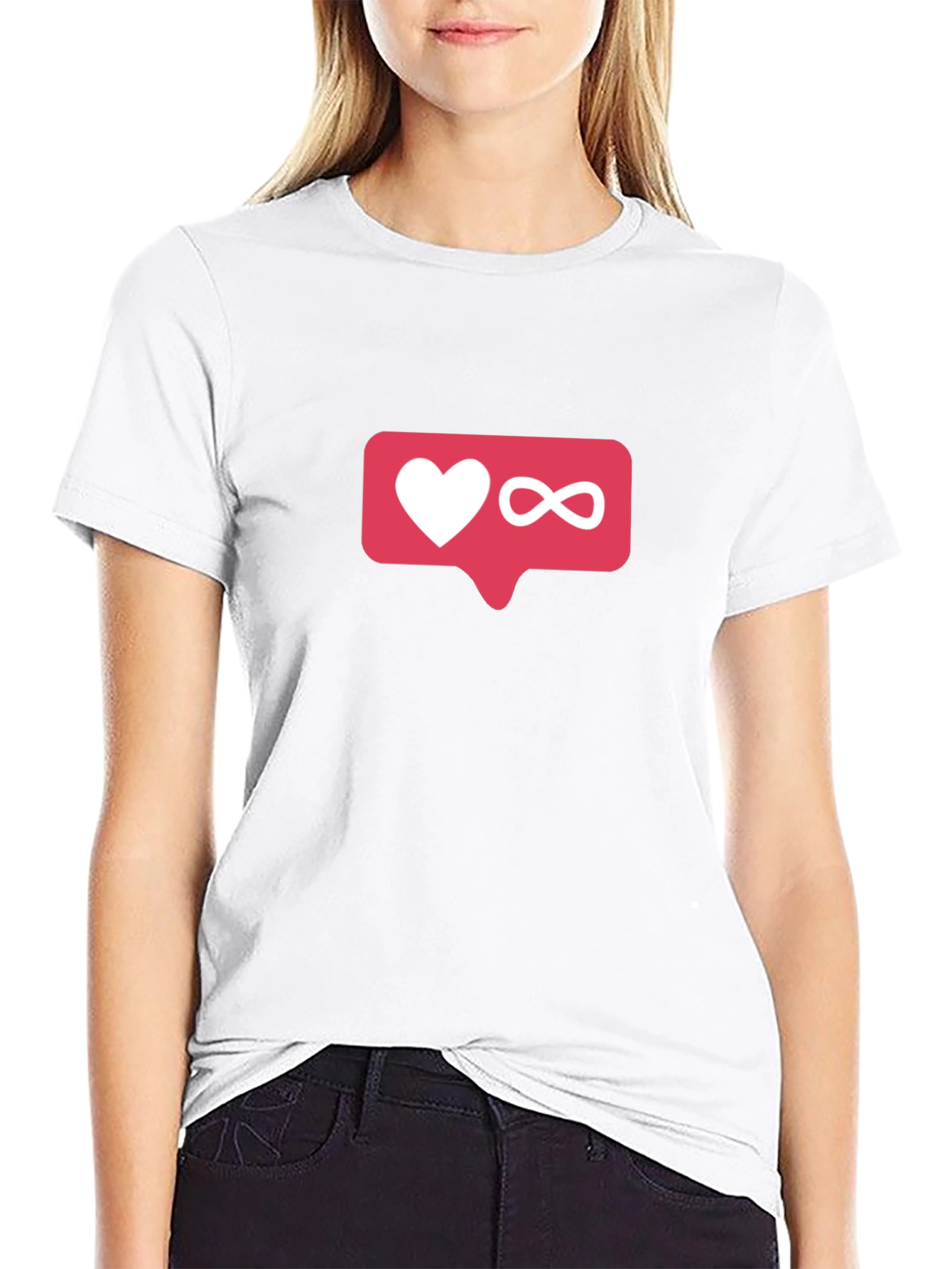 Love Infinity Graphic T-Shirt - Trendy Black Tee