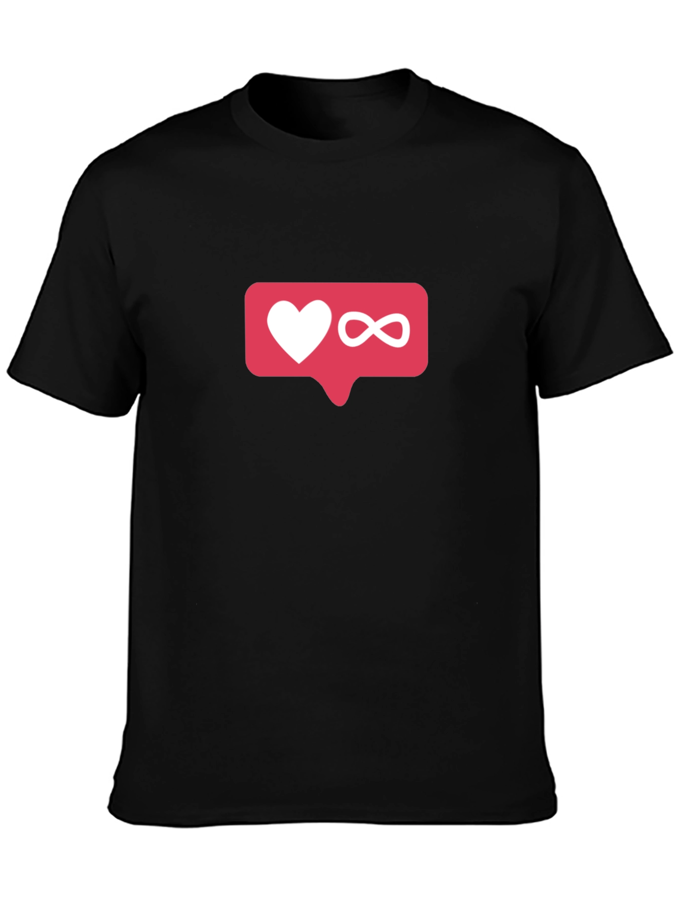 Love Infinity Graphic T-Shirt - Trendy Black Tee