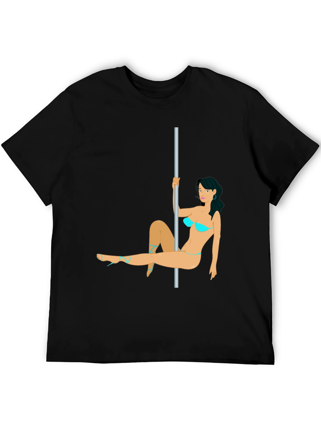 Novelty Pole Dancer T-Shirt - Funny Graphic Tee