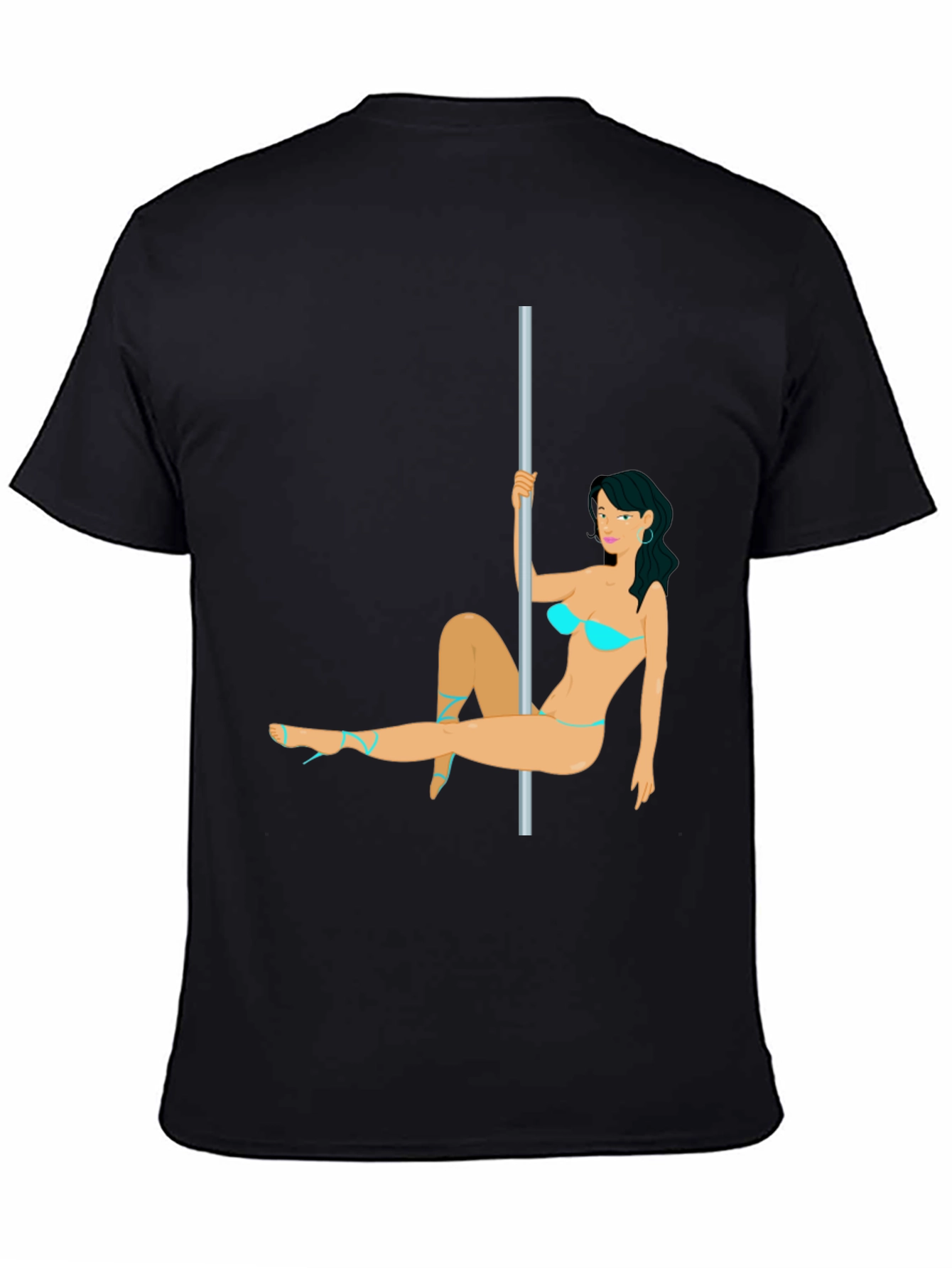 Novelty Pole Dancer T-Shirt - Funny Graphic Tee