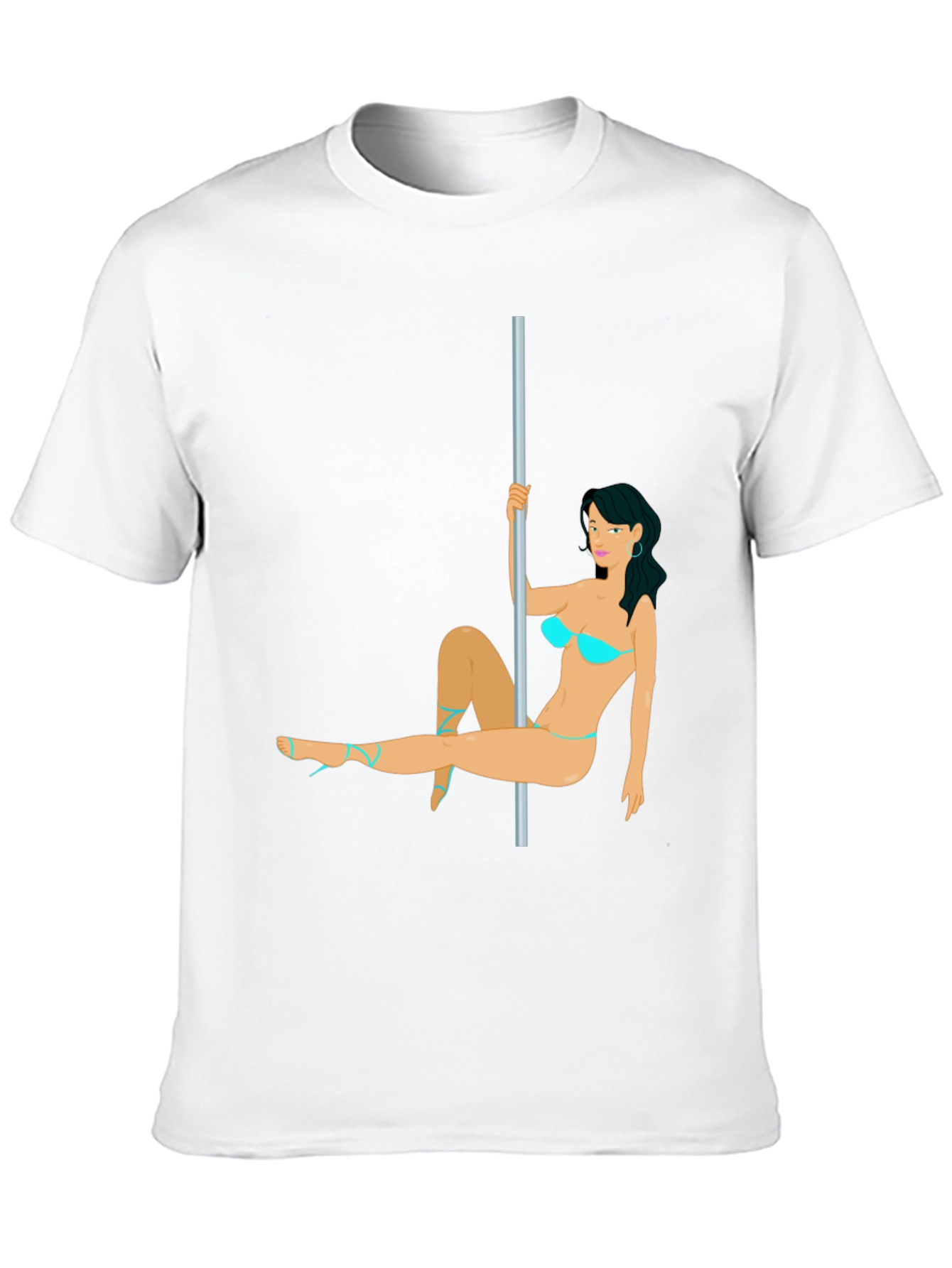 Novelty Pole Dancer T-Shirt - Funny Graphic Tee