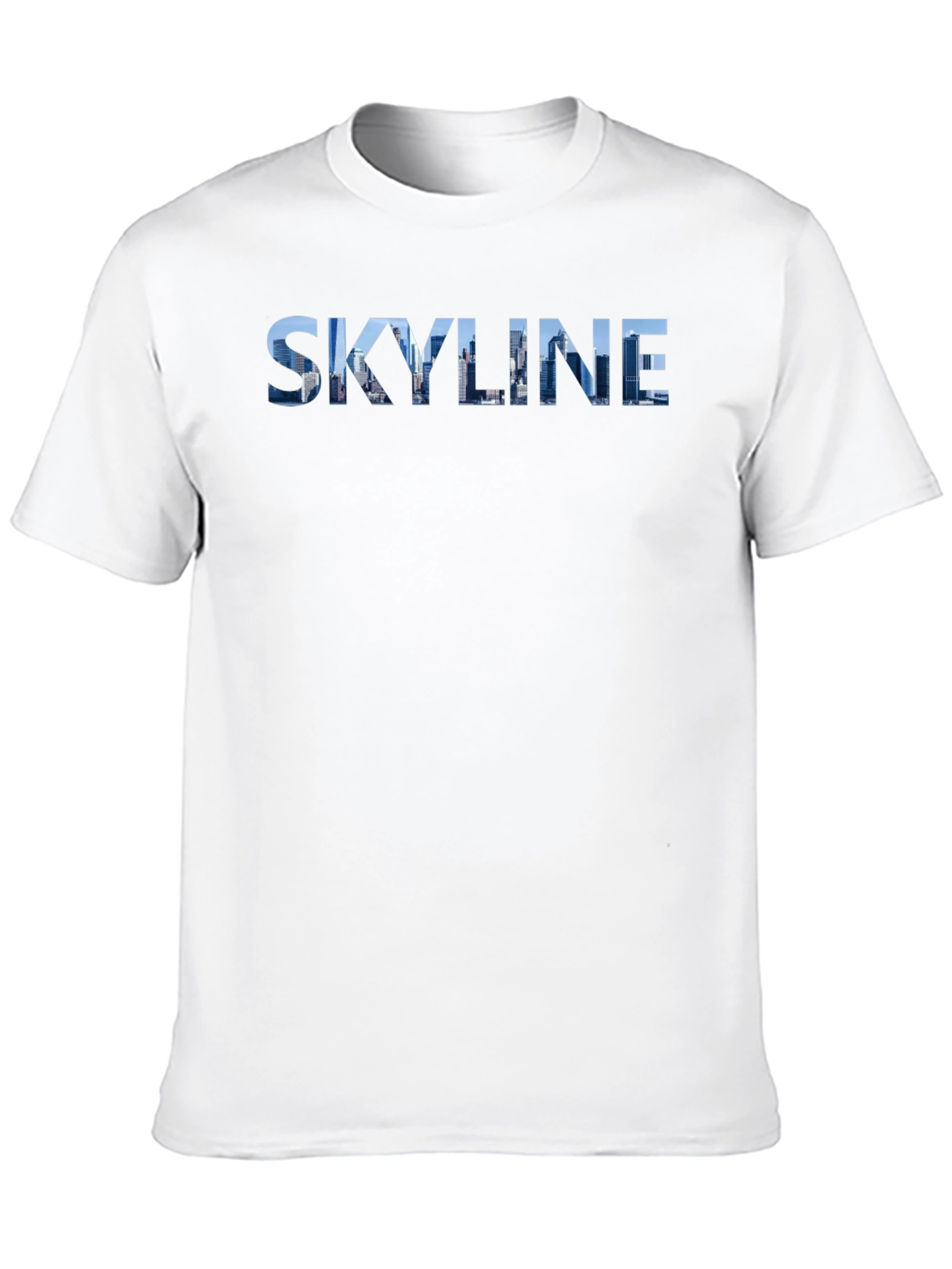 Skyline Graphic Print Black T-Shirt