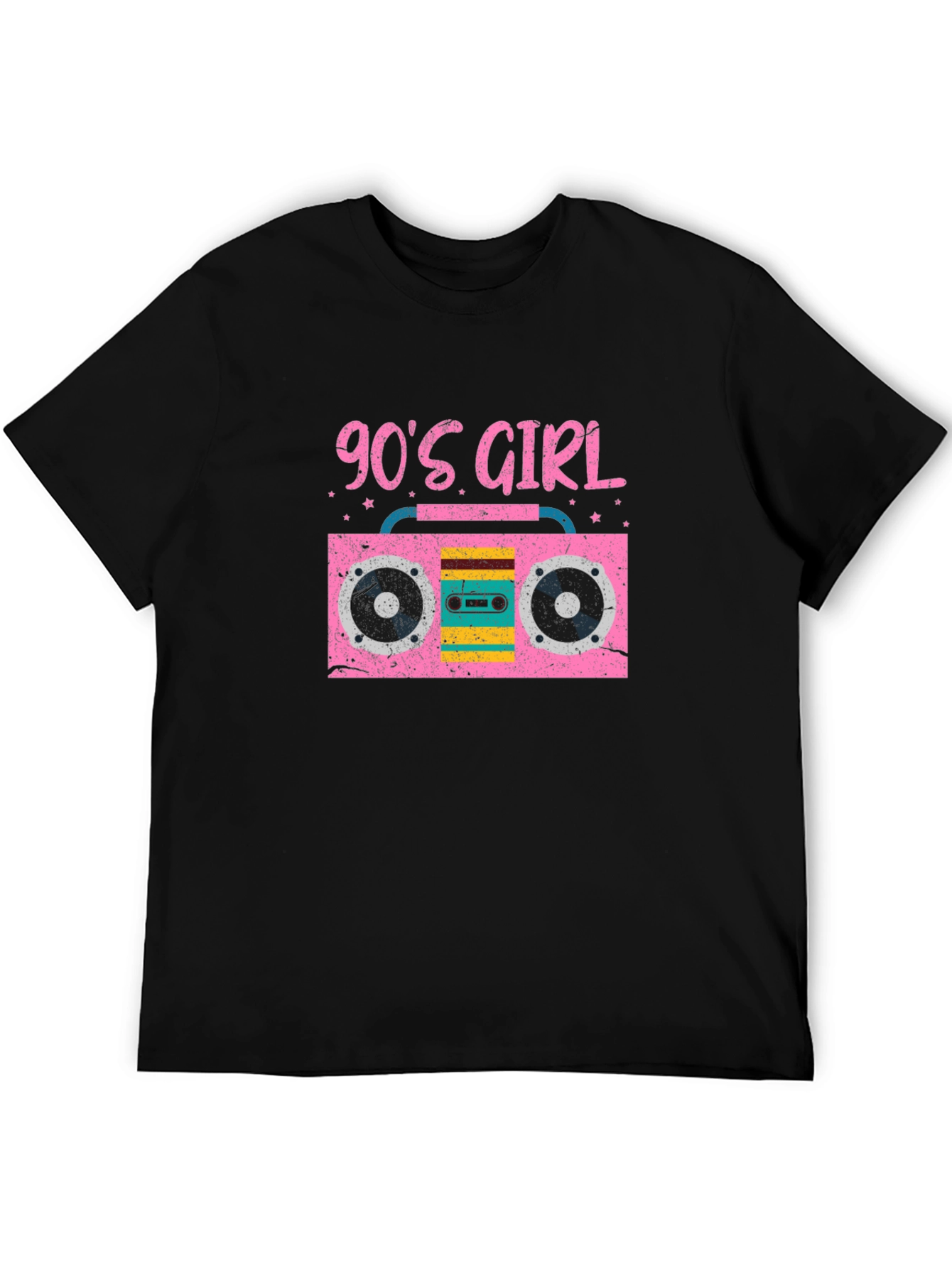 90s Girl Boombox Graphic T-Shirt