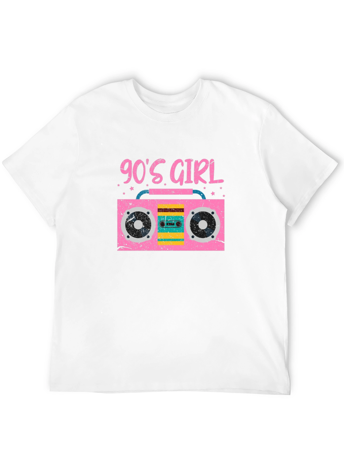 90s Girl Boombox Graphic T-Shirt