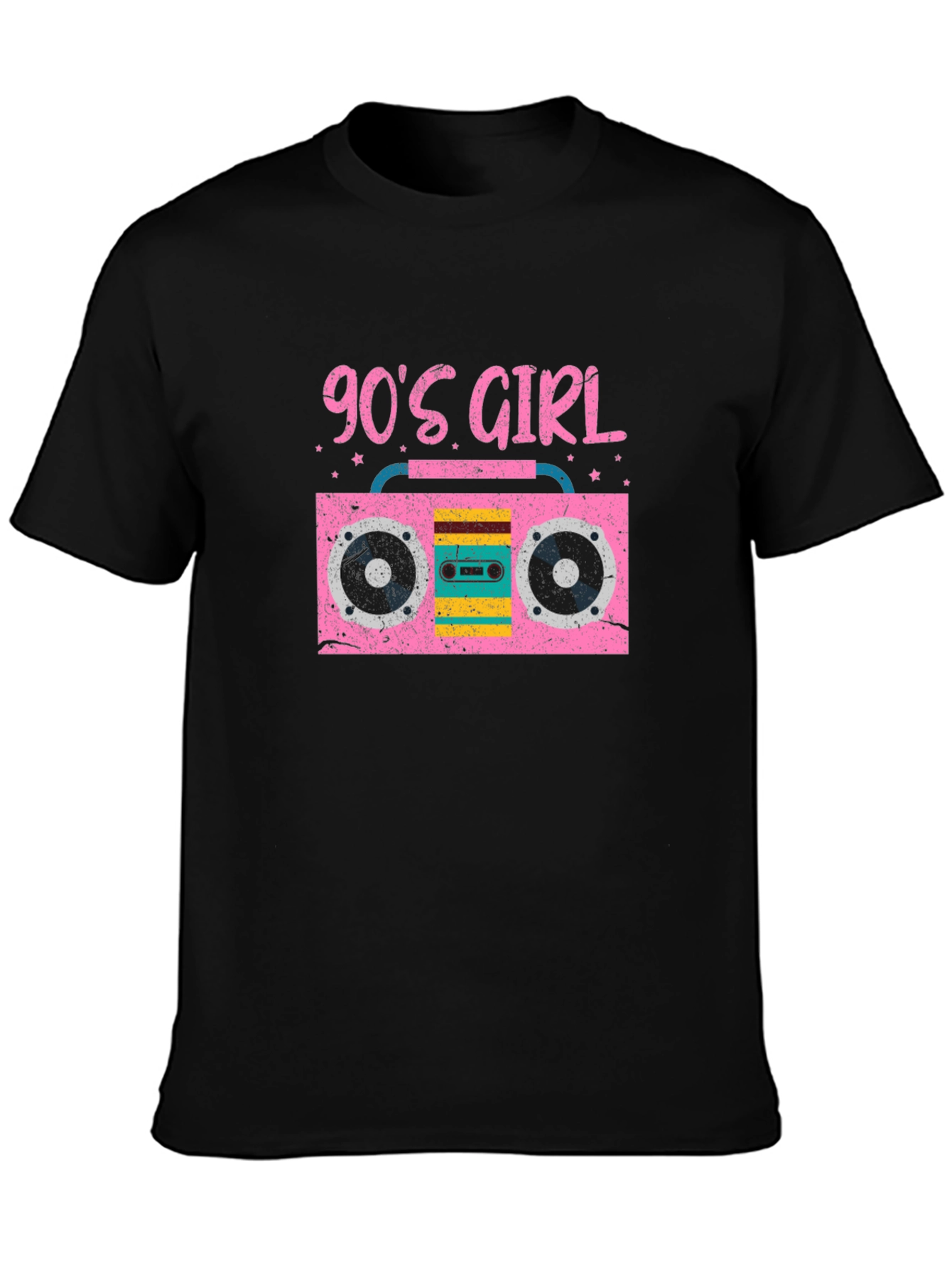 90s Girl Boombox Graphic T-Shirt