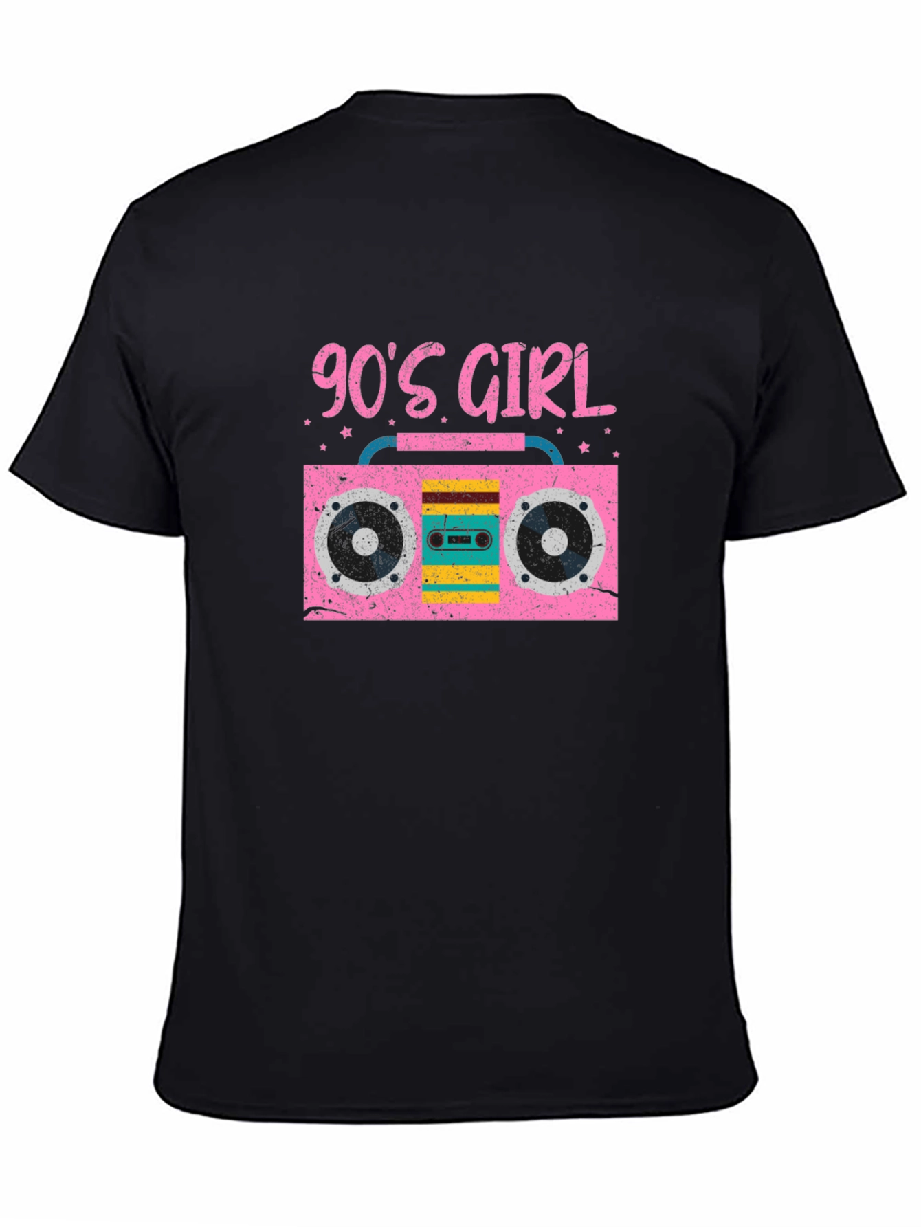90s Girl Boombox Graphic T-Shirt