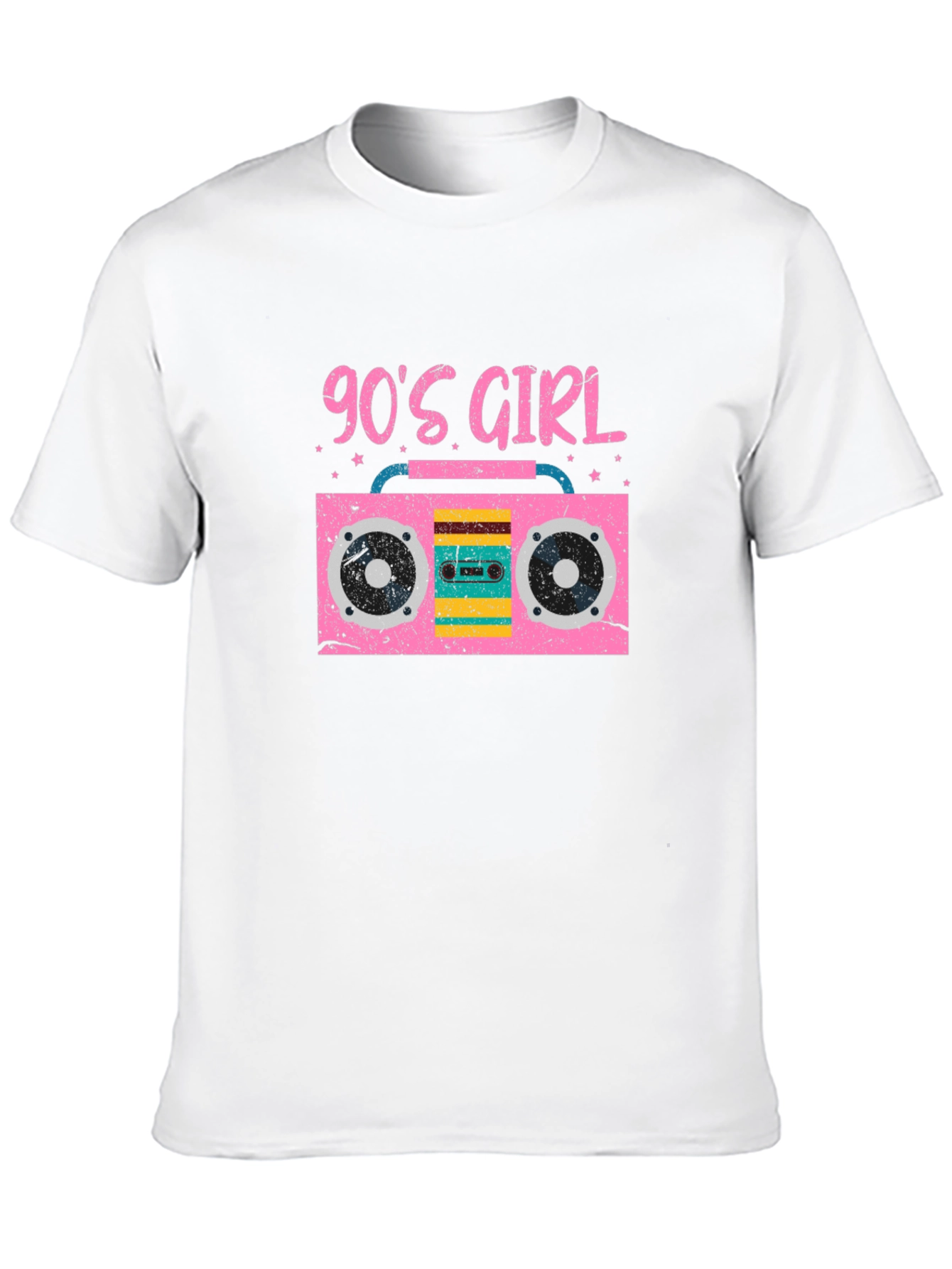 90s Girl Boombox Graphic T-Shirt
