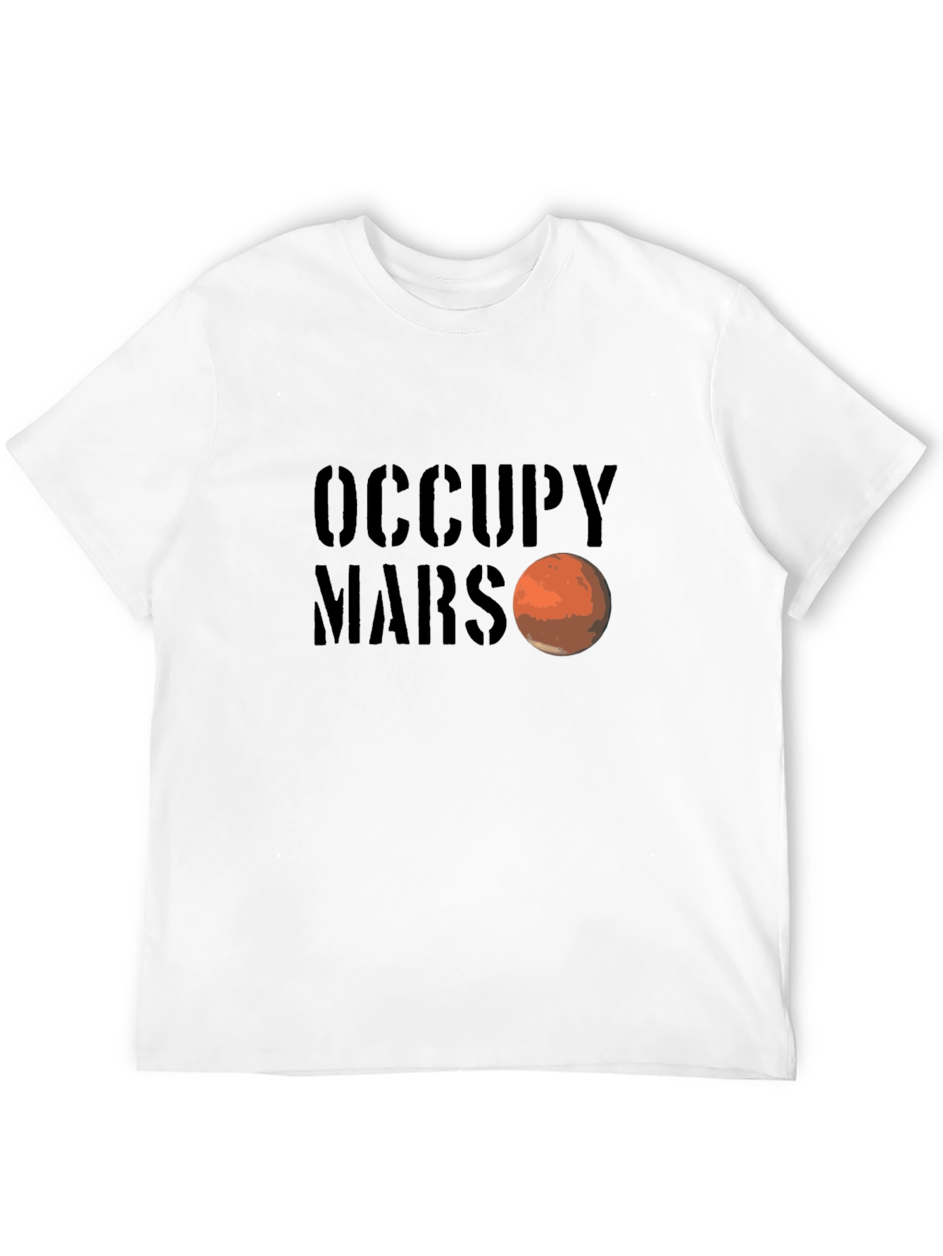 Occupy Mars Graphic Tee - Space Exploration T-Shirt