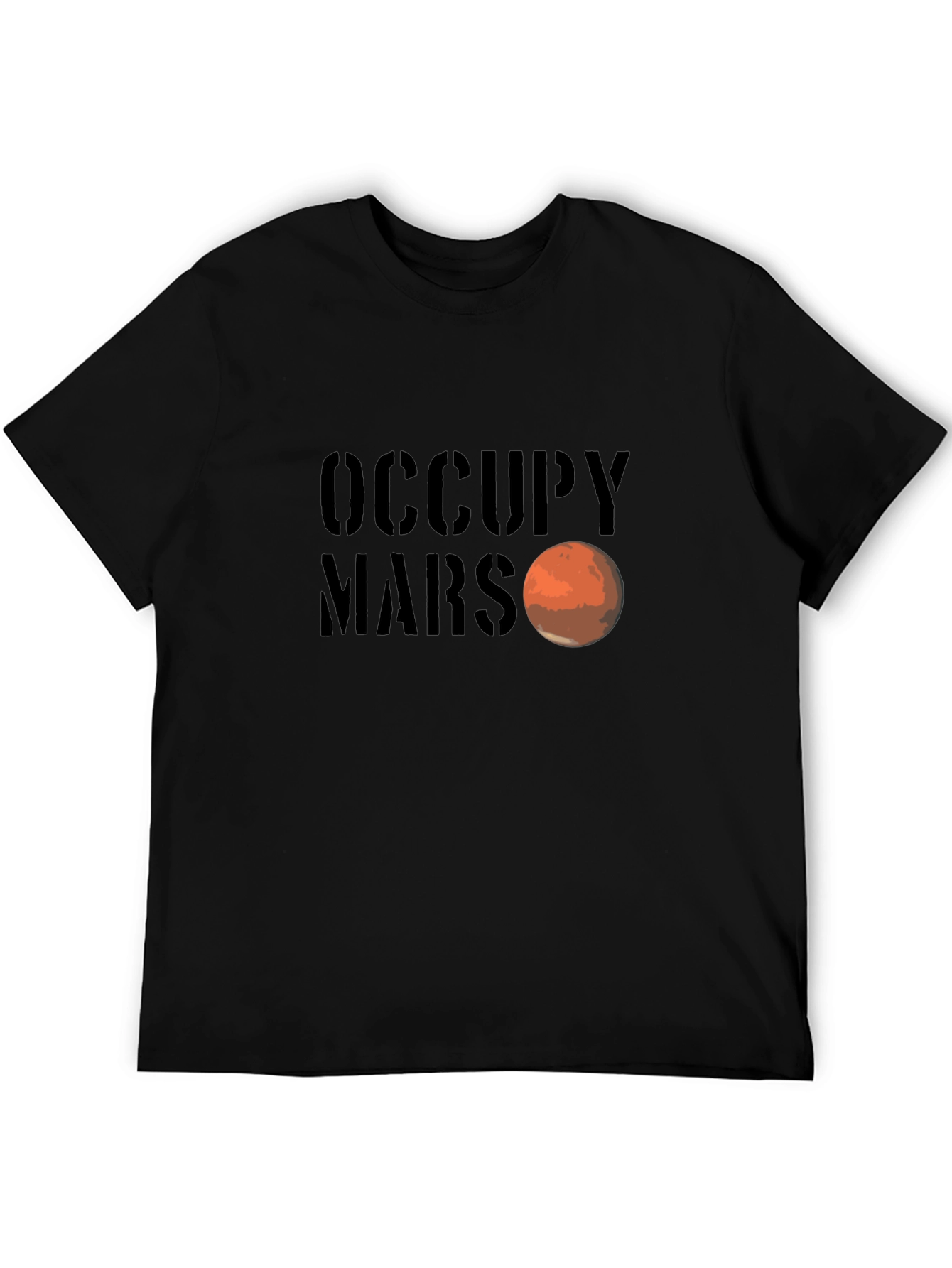 Occupy Mars Graphic Tee - Space Exploration T-Shirt