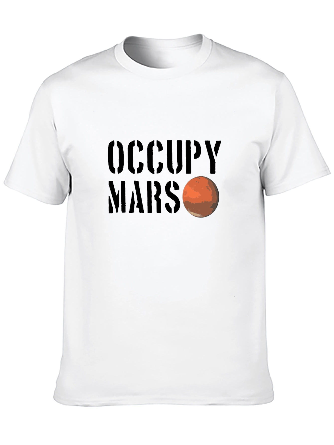 Occupy Mars Graphic Tee - Space Exploration T-Shirt