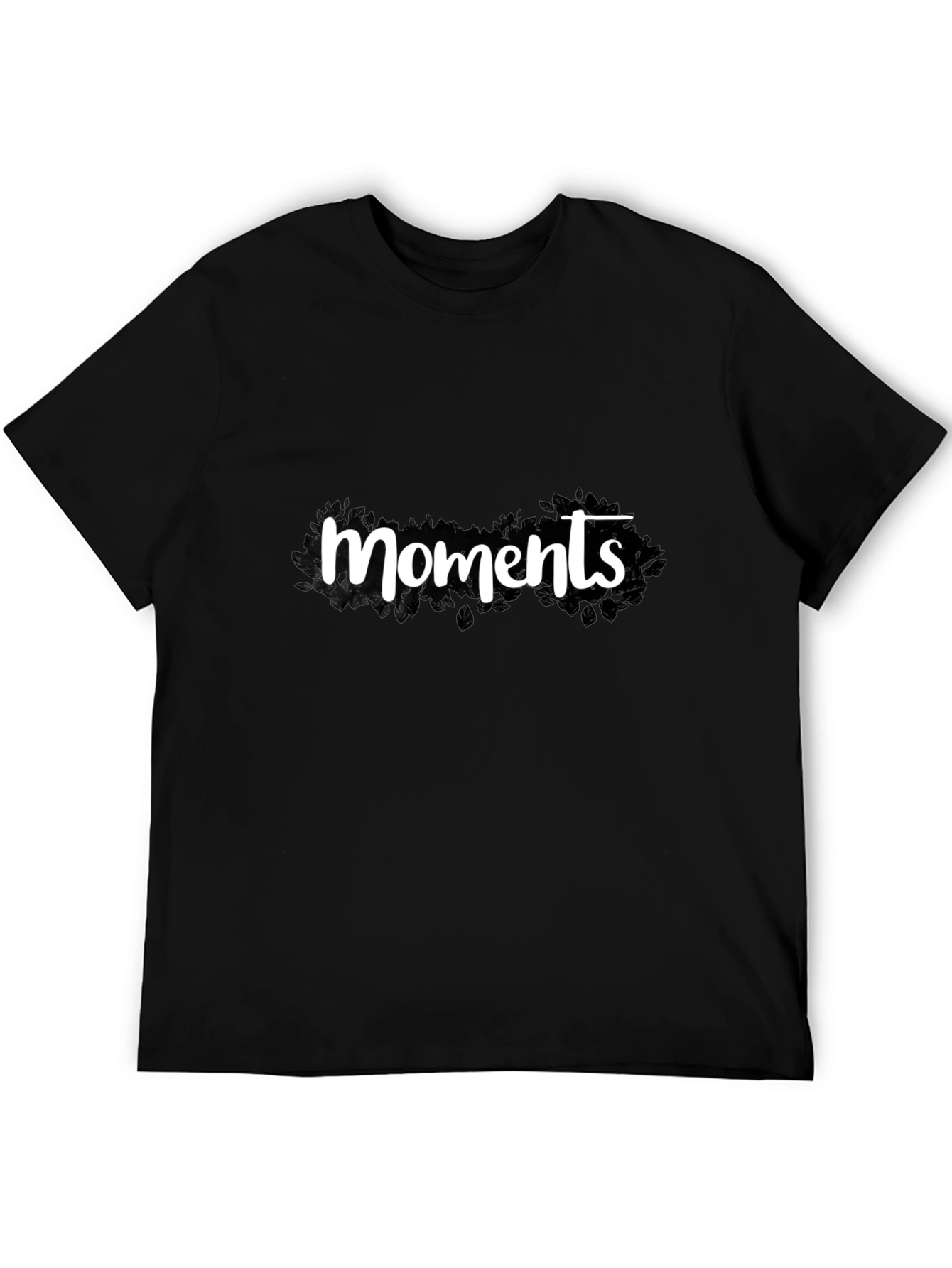 Moments Black Graphic T-Shirt - Stylish Casual Wear