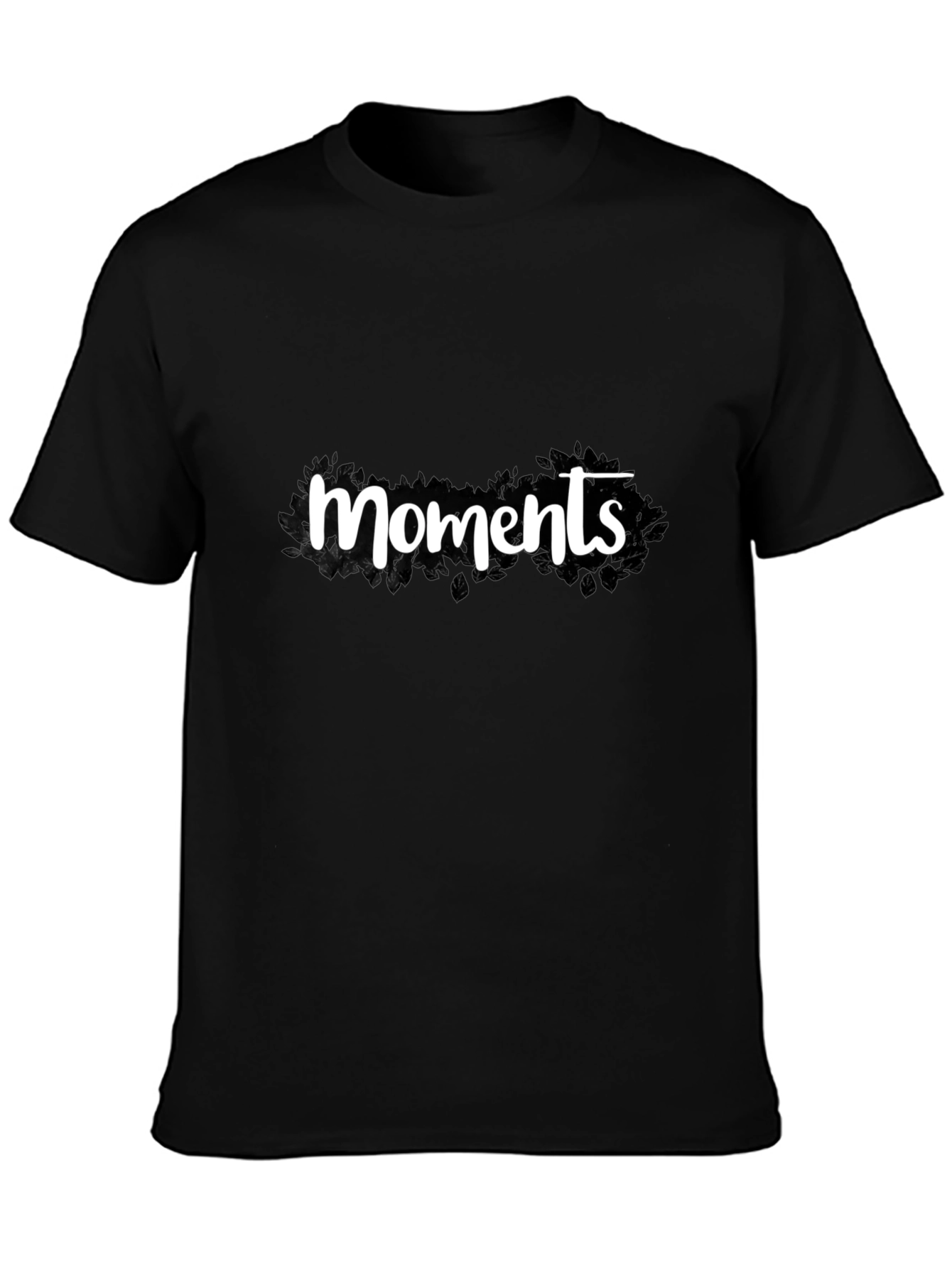 Moments Black Graphic T-Shirt - Stylish Casual Wear