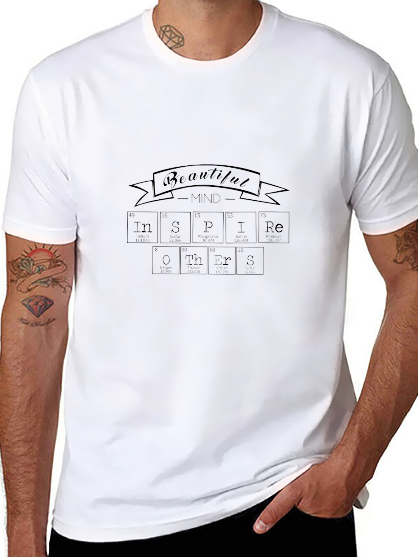 Inspire Others T-Shirt - Beautiful Mind Periodic Elements Style